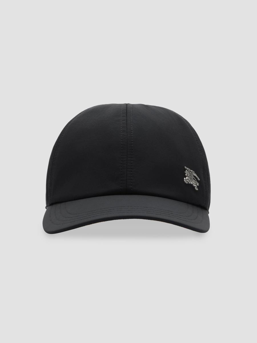 Burberry Check-Lined Metal EKD Baseball Cap | Saks Fifth Avenue