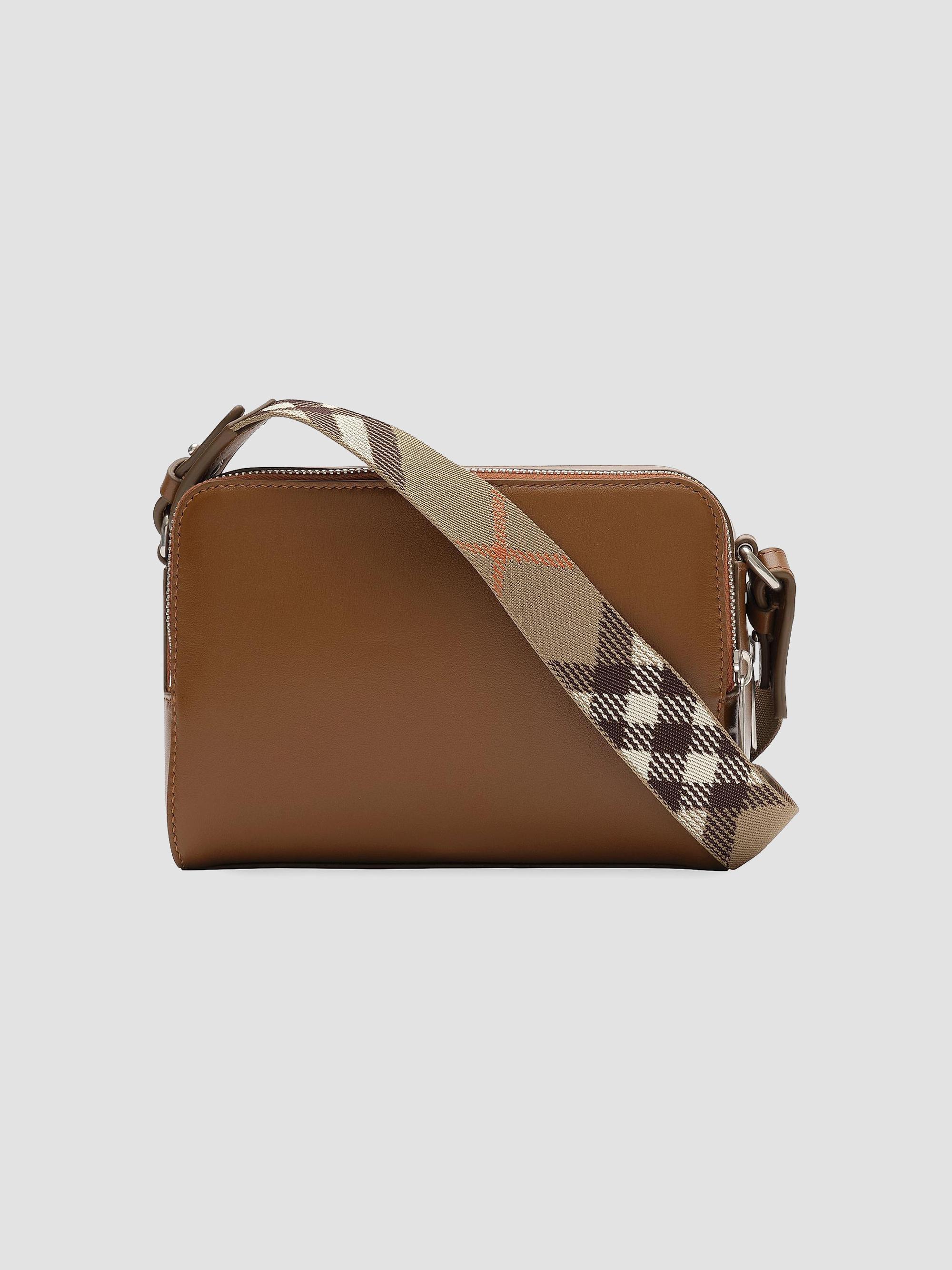 Burberry Men's Pop Check Mini Case Crossbody Bag - Finch Brown Hazel | Thumbnail 3