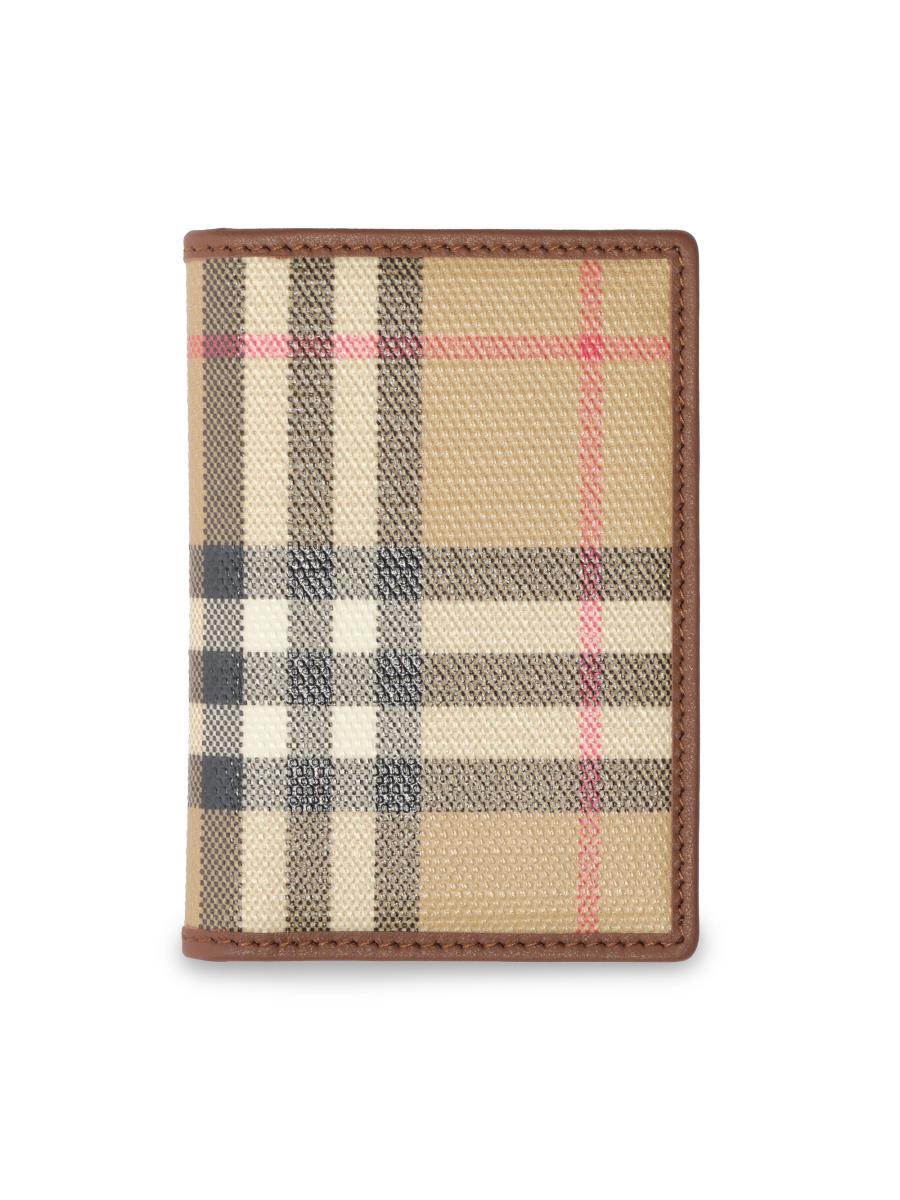 BURBERRY LONDON長財布、お札.カード入れ★未使用お箱入 Check Strap Coin Case in Archive beige - Women | Burberry® Official