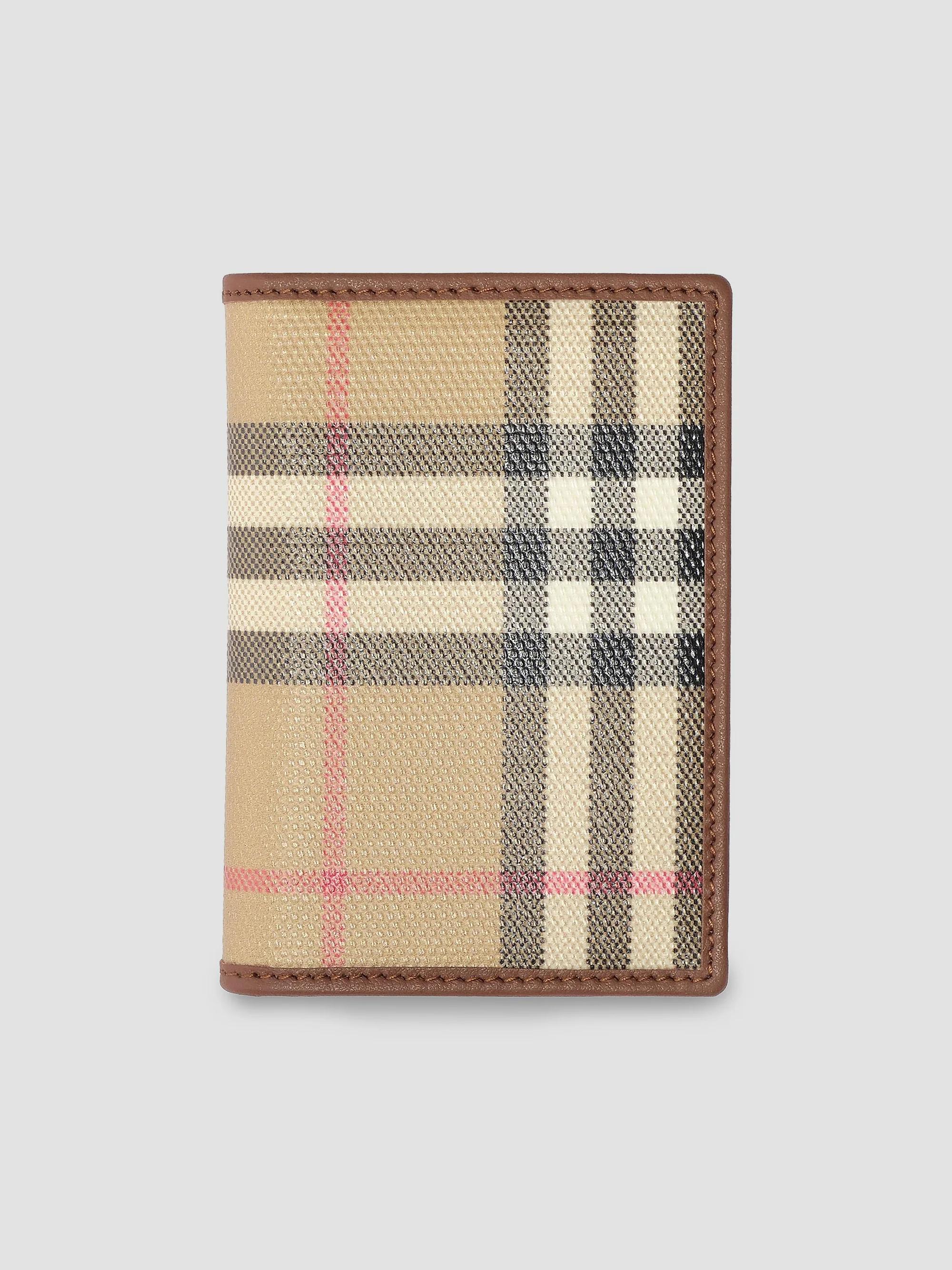 Burberry MagSafe Archive Check Passport Holder | Saks Fifth Avenue