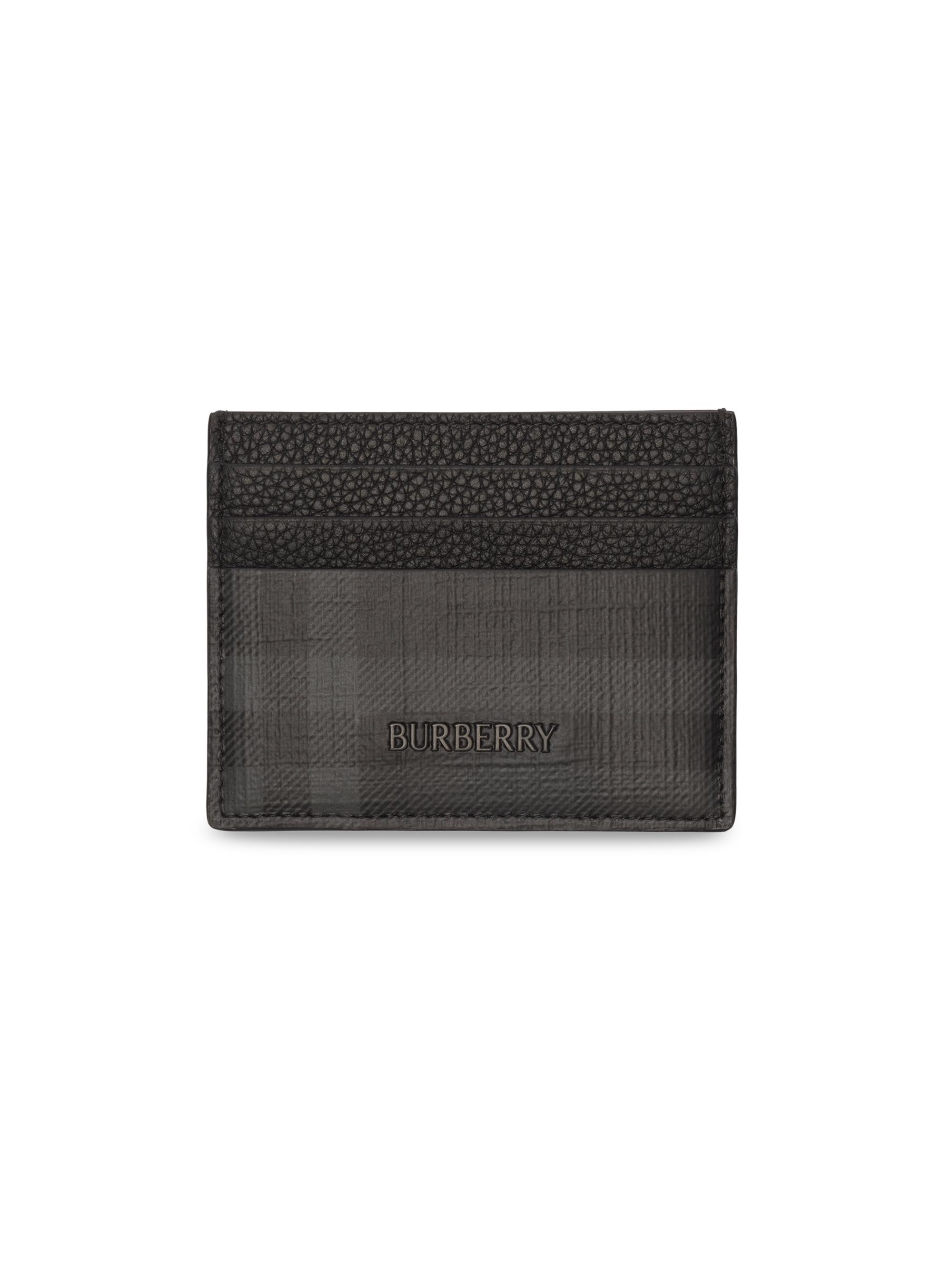 Burberry Men's City Check Card Case - Iron - Men's Accessories