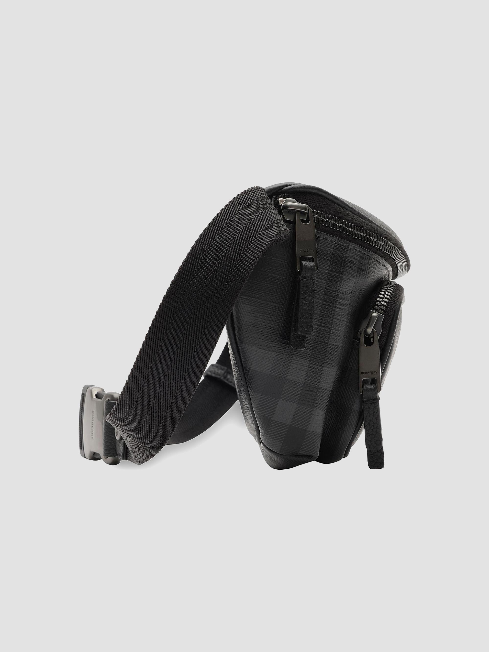 Burberry Men's ML Iron Check Belt Bag - Iron | Thumbnail 2