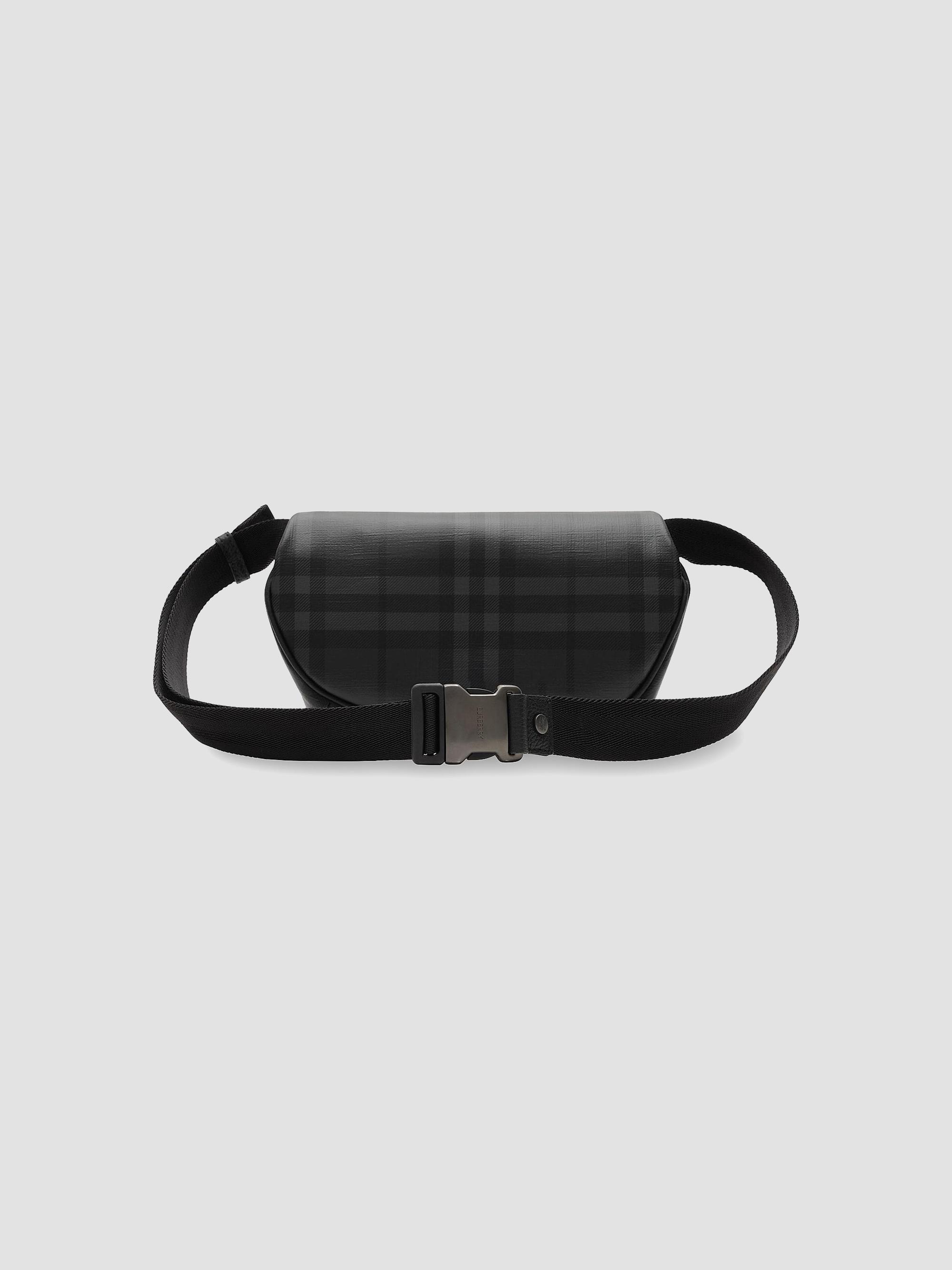 Burberry Men's ML Iron Check Belt Bag - Iron | Thumbnail 3