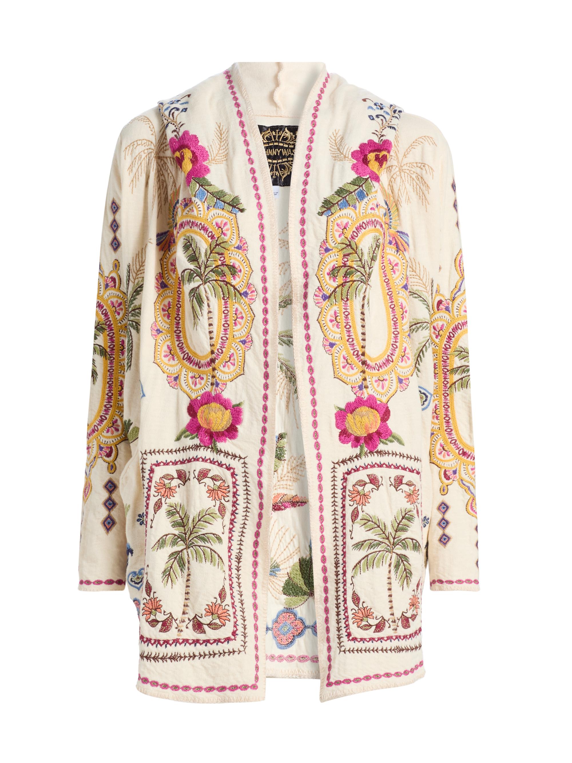 Cara Cara Jolene Floral-Printed Crochet Cardigan | Saks Fifth Avenue