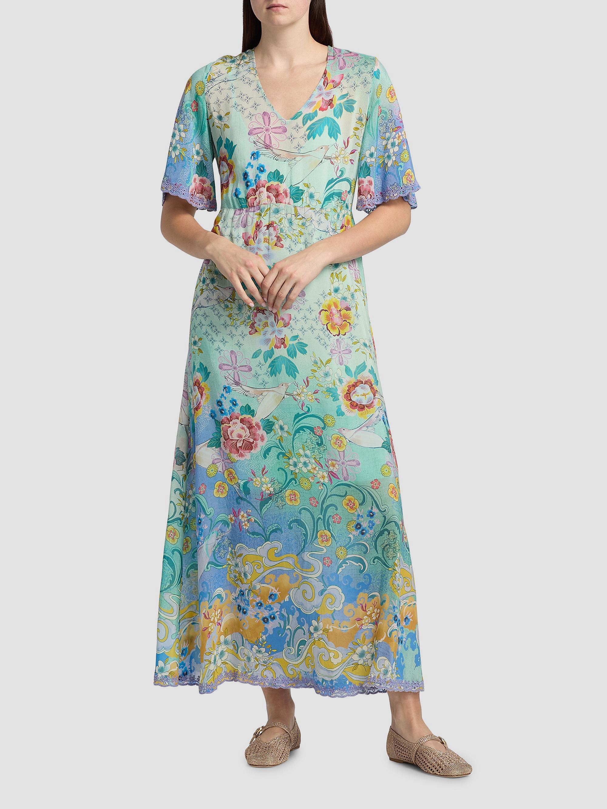 johnny was mimi maxi dress Johnny Was Dibble Tiered Dress