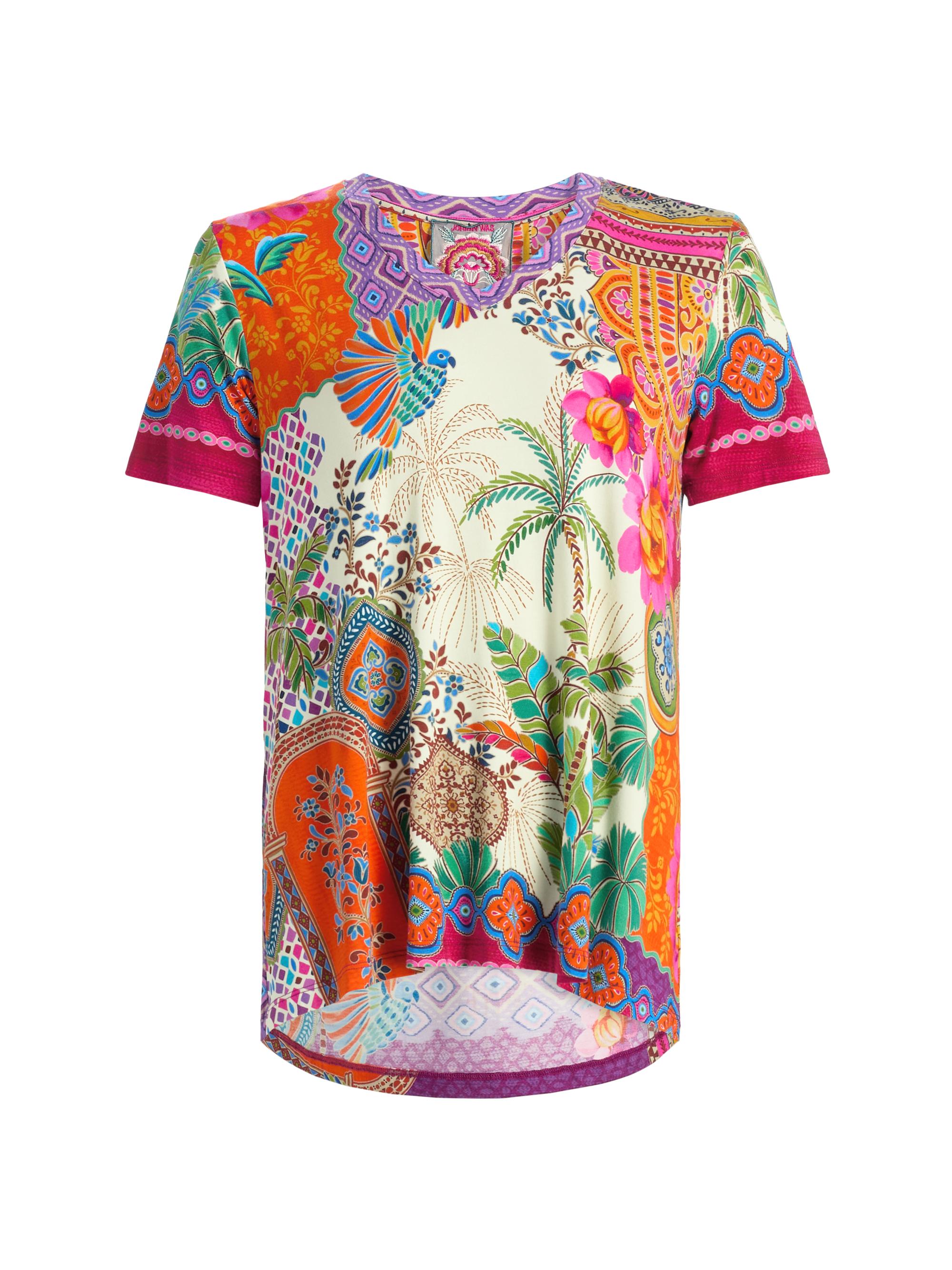 Johnny Was Women's The Janie Printed V-Neck T-Shirt - Avelar