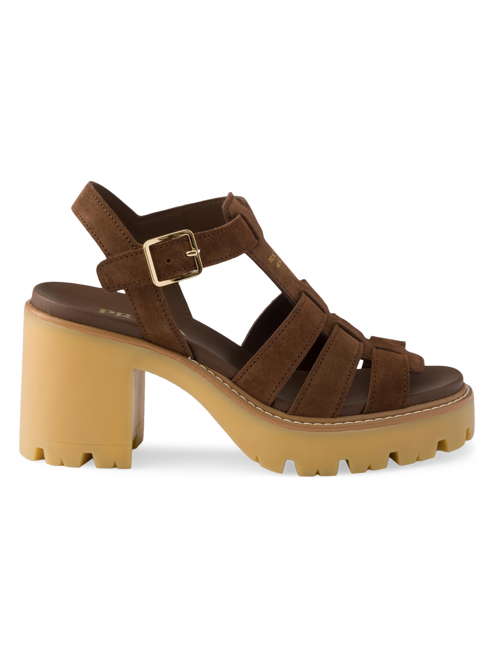Prada Padded Suede Sandals | Saks Fifth Avenue