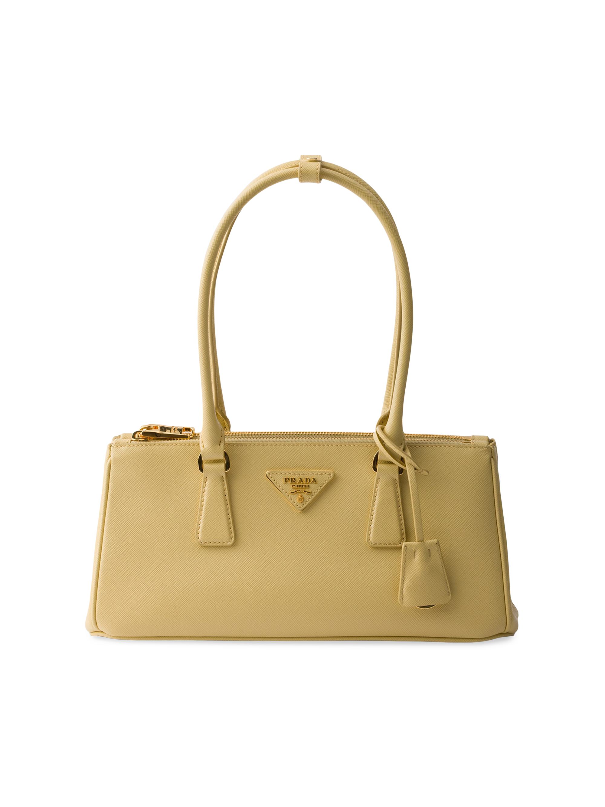 Prada Women's Galleria  Saffiano Leather Top Handle Bag - Yellow | Thumbnail 7