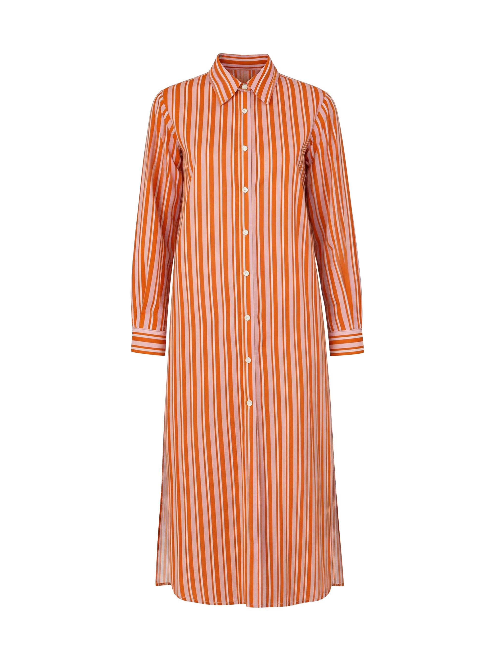 Callas Milano Women's Elissa Long Shirtdress - Pink Brown