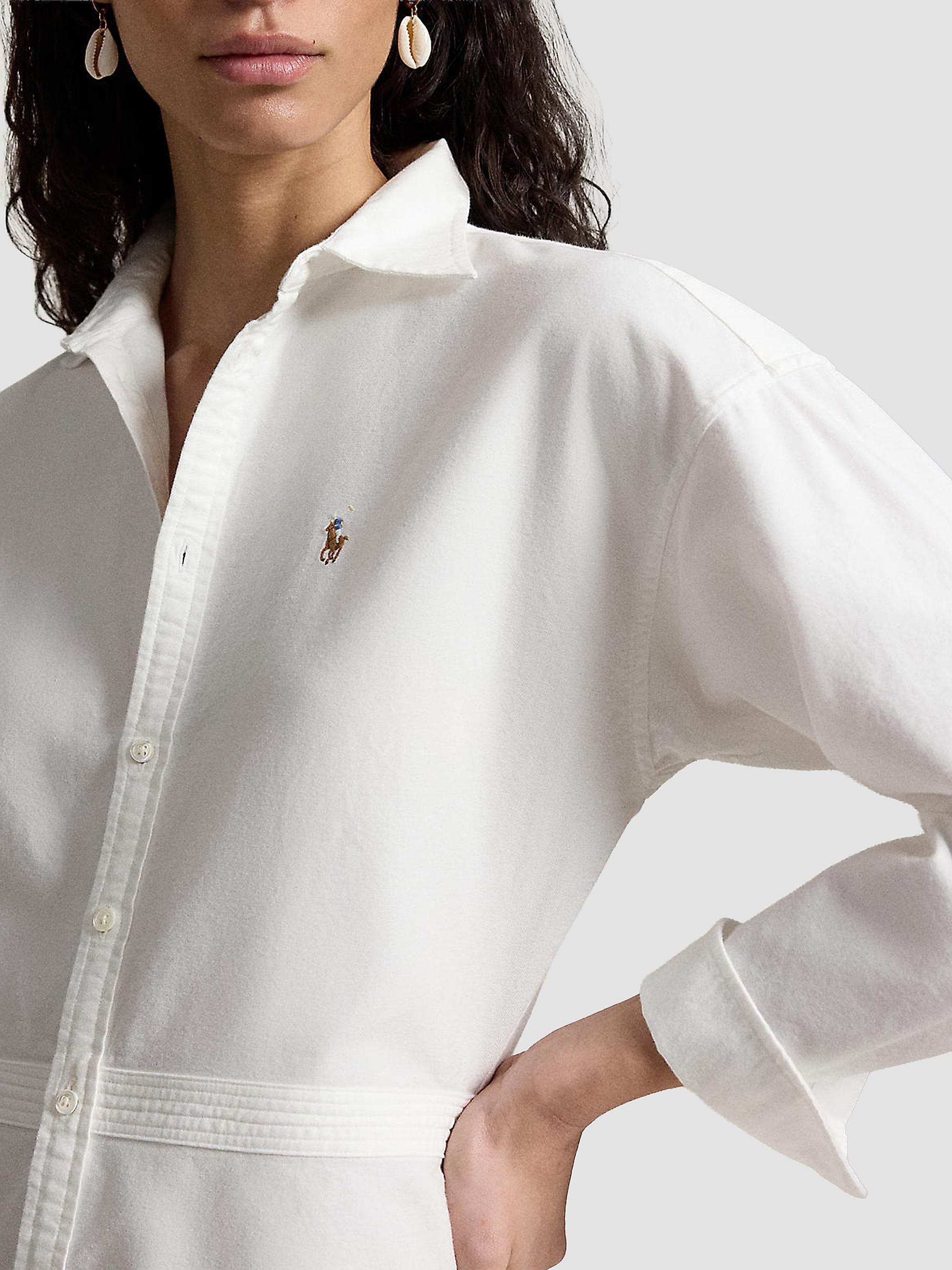 Polo Ralph Lauren Women's Oxford Mini Shirtdress - White | Thumbnail 5