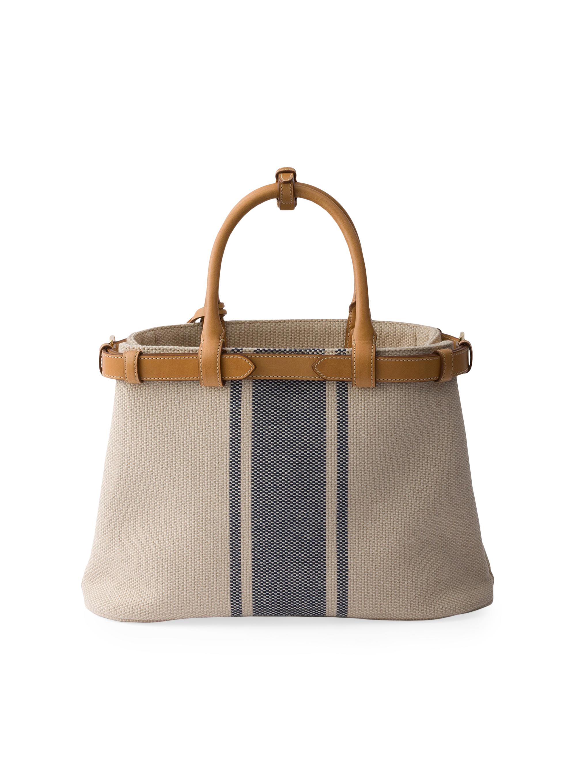 Prada Prada Buckle Small Canvas And Leather Bag | Saks Fifth Avenue