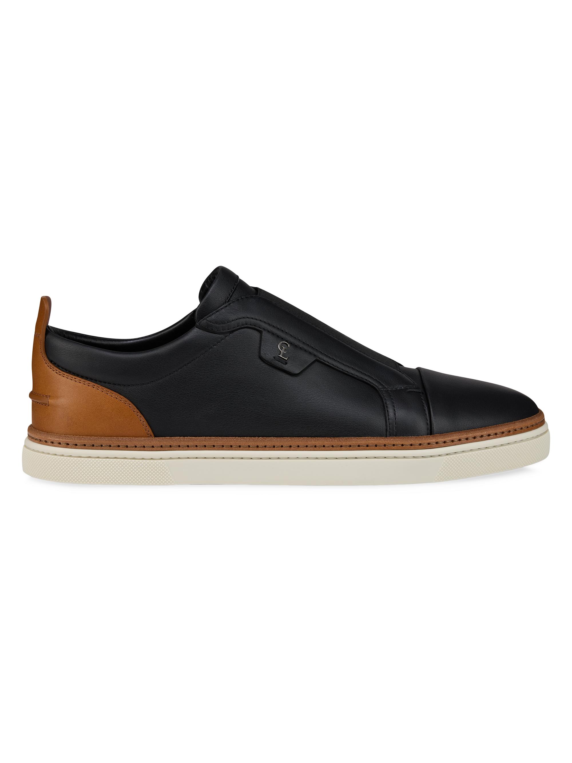 Christian Louboutin Men's Marcontonio Low-Top Sneakers - Black | Thumbnail 6