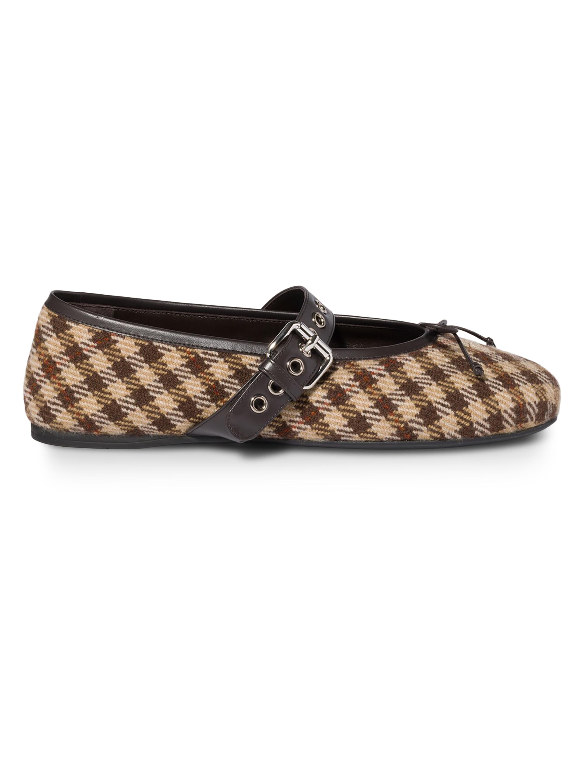 Miu Miu Women's Wool Ballerinas - Brown