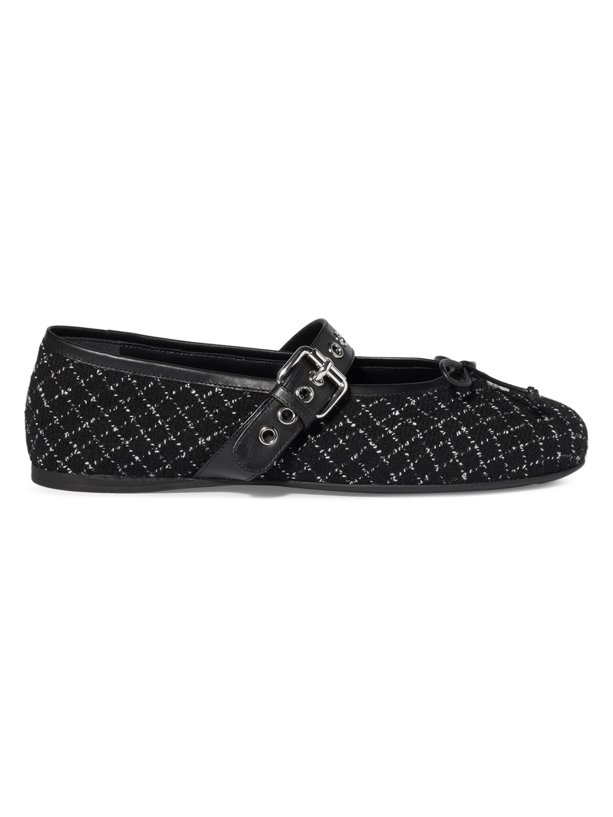 Miu Miu Women's Wool Ballerinas - Black