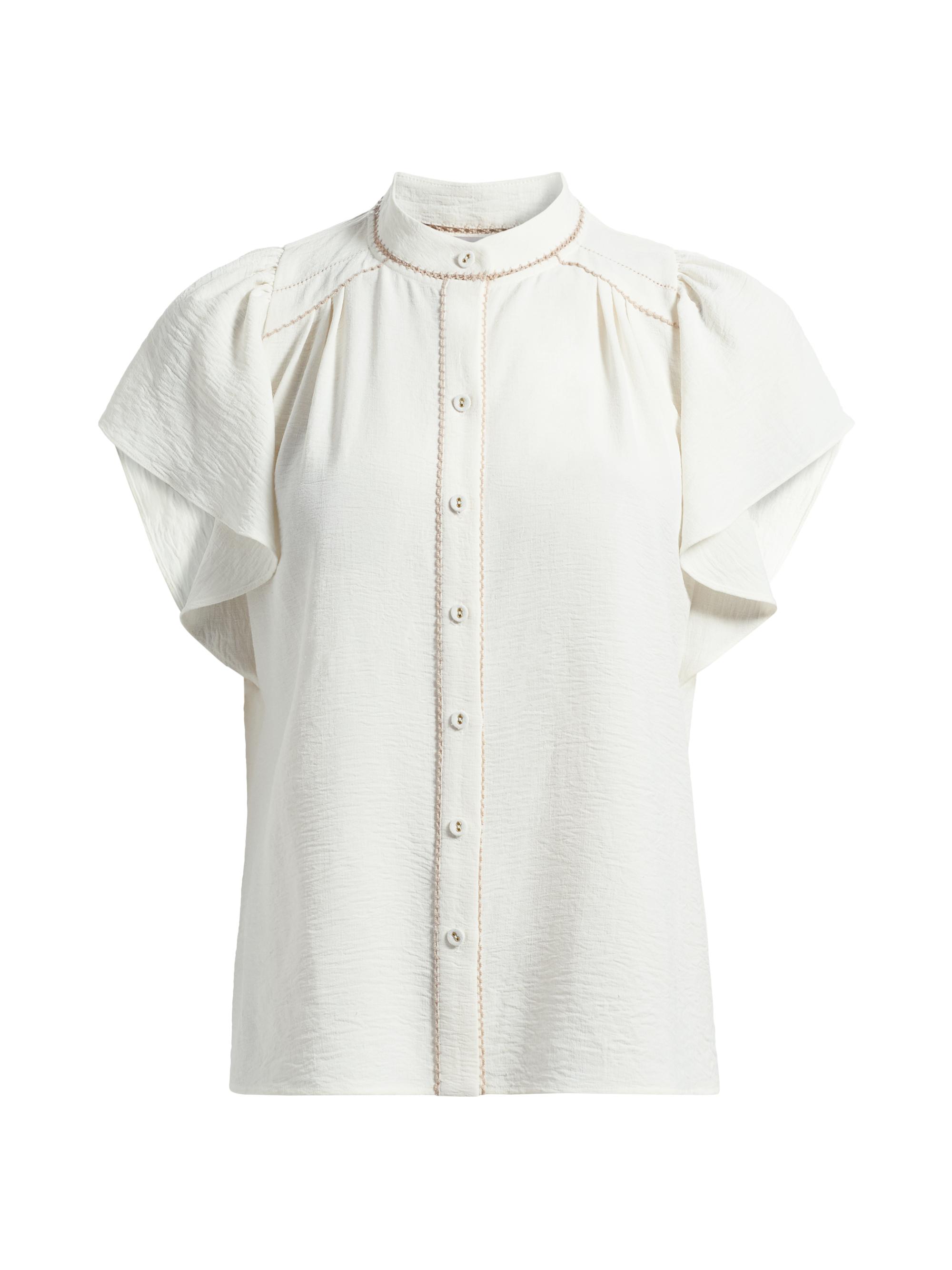 Ramy Brook Women's Aurora Flutter-Sleeve Top -