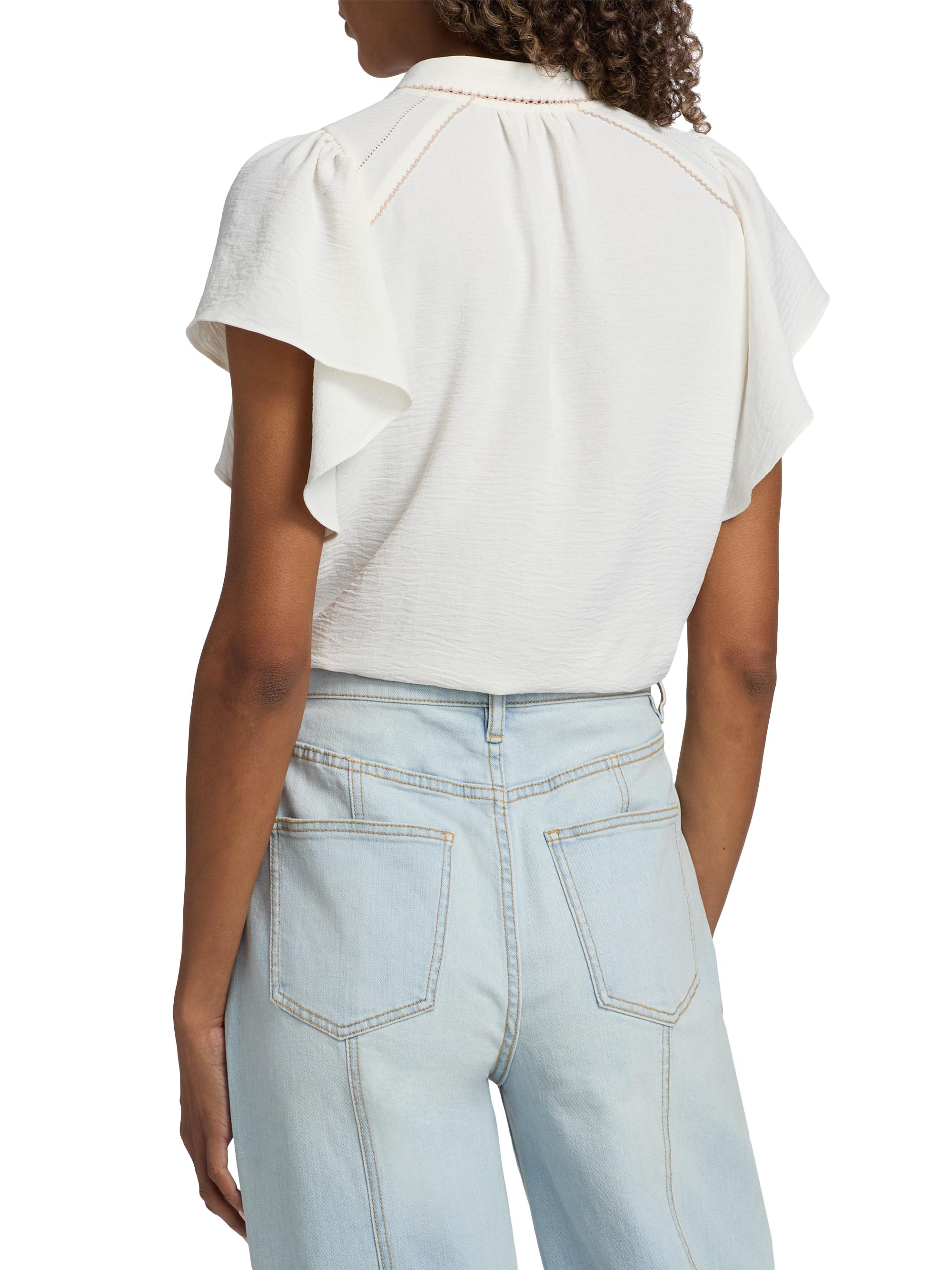 Ramy Brook Women's Aurora Flutter-Sleeve Top - | Thumbnail 5