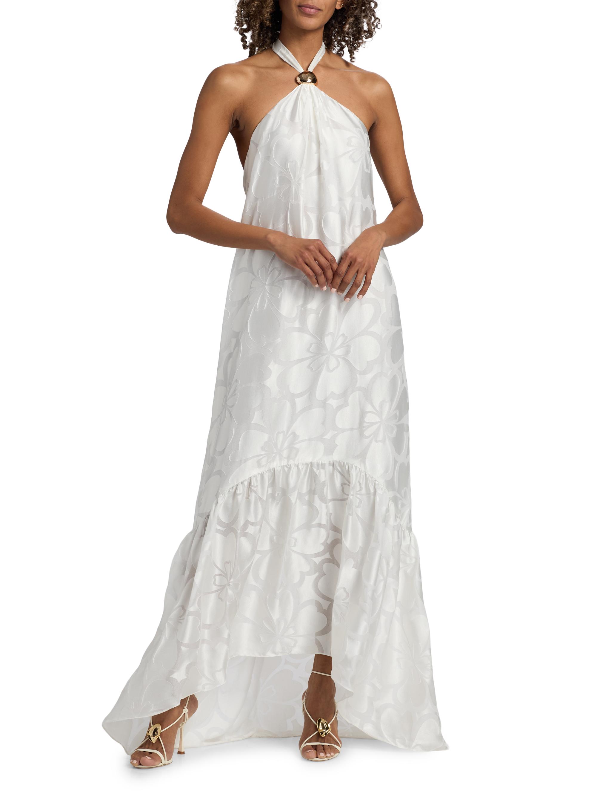 Ramy Brook Zelda Floral Burnout Halter Maxi Dress | Saks Fifth Avenue