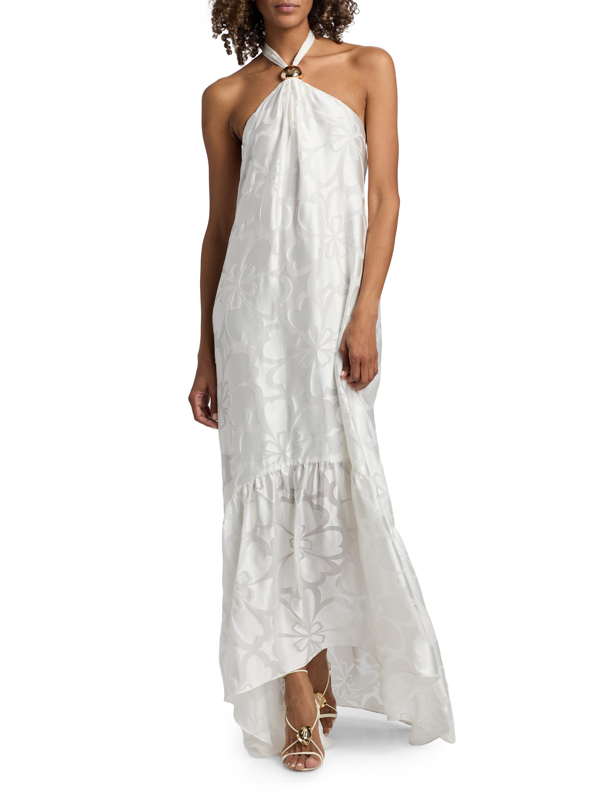 Ramy Brook Zelda Floral Burnout Halter Maxi Dress | Saks Fifth Avenue