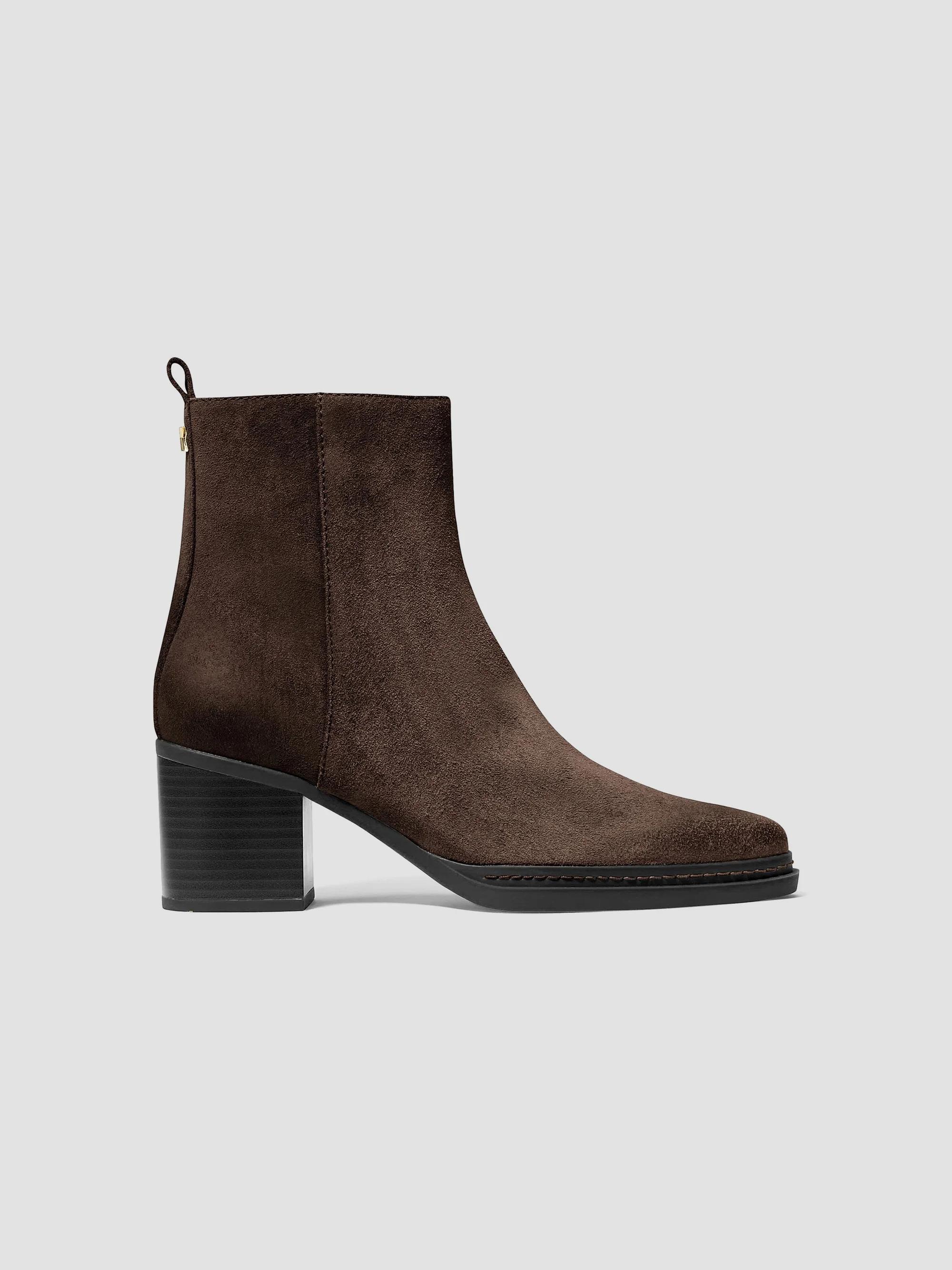 MICHAEL Michael Kors Women's Lex 60MM Suede Ankle Boots - Chocolate - Size 9