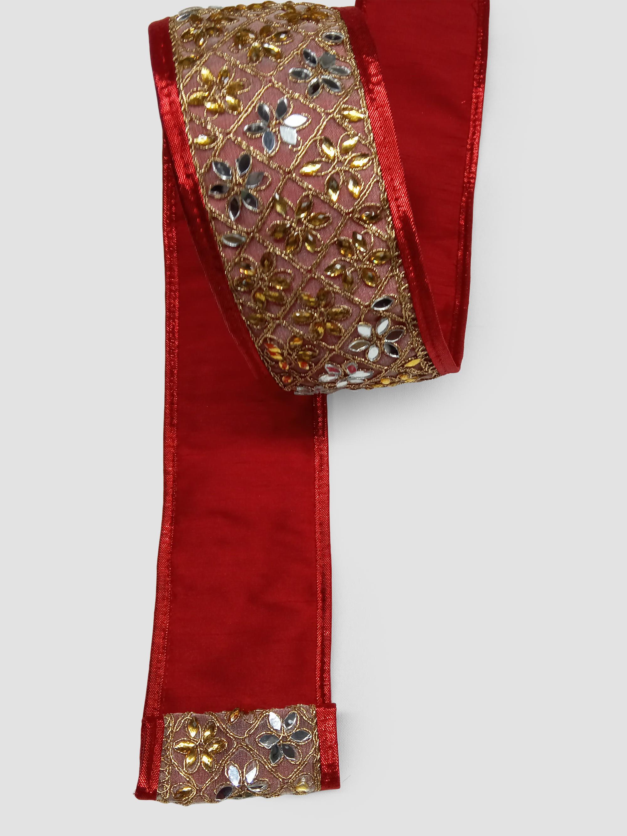 Winward Home Holiday Newness Jewel Trim Metallic Dupion Back Pipe ...