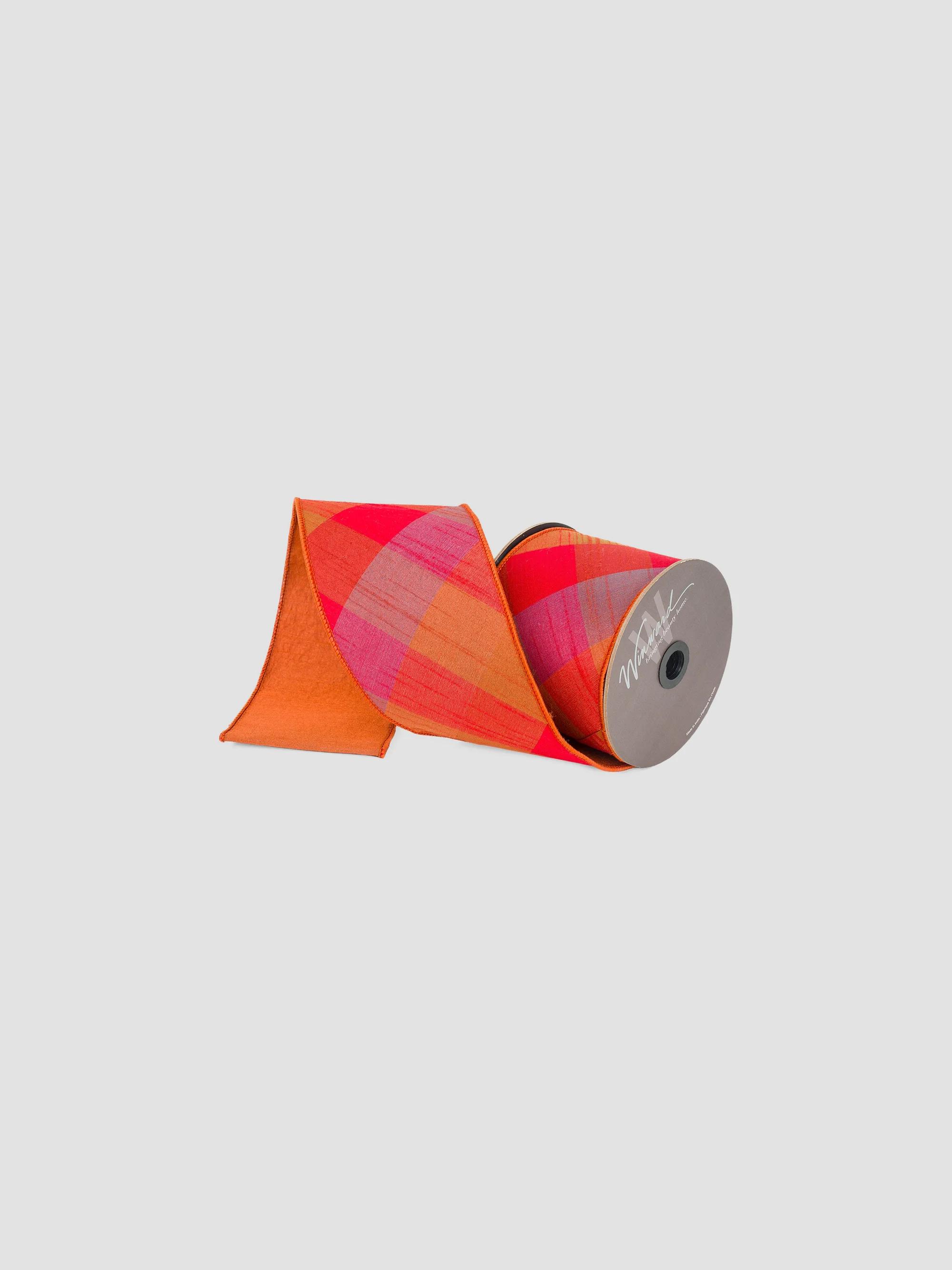 Winward Home Holiday Newness Bright Plaid Ribbon | Saks Fifth Avenue