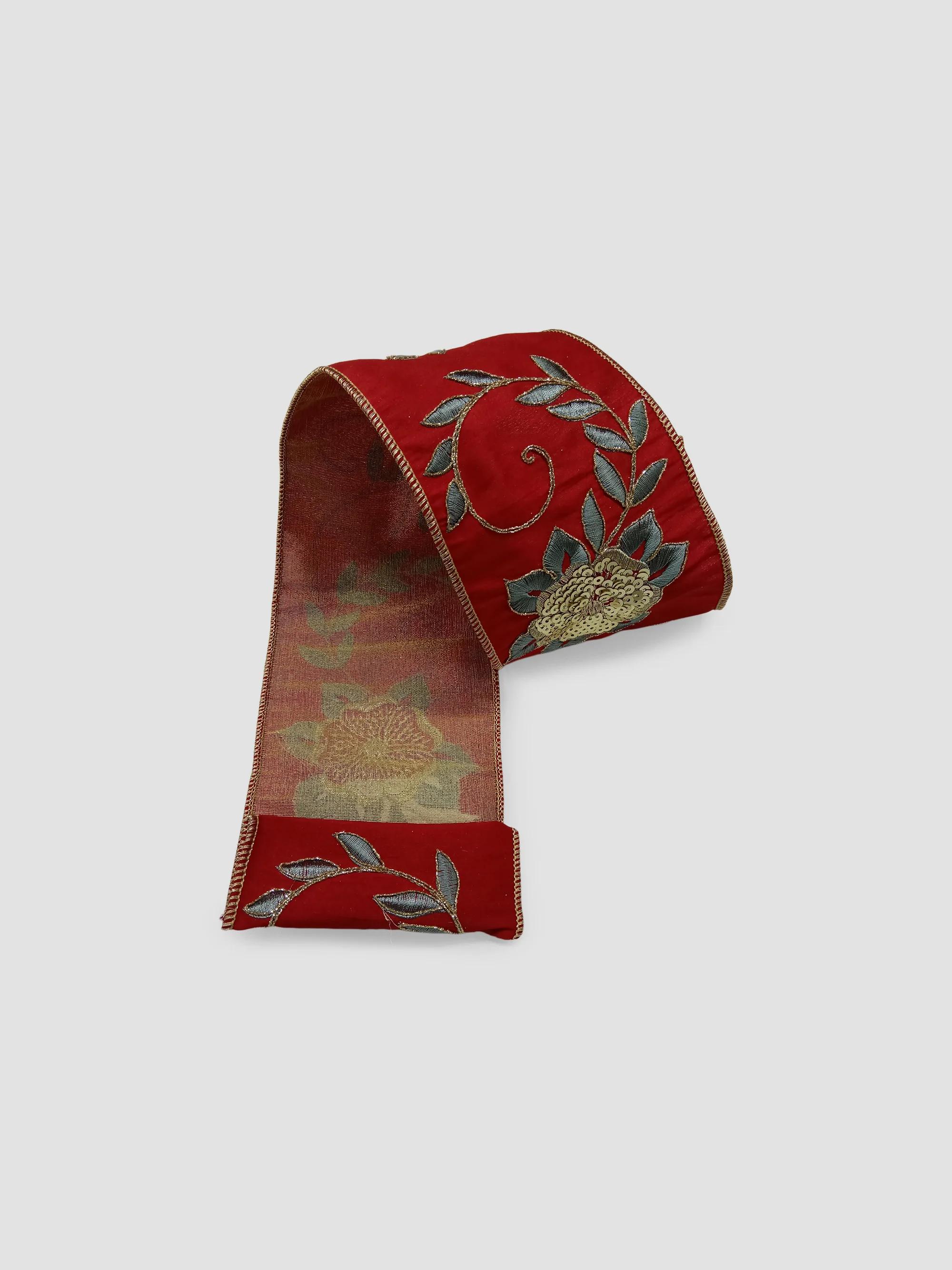 Winward Home Holiday Newness Sequin Embossed Tissue Back Ribbon | Saks ...