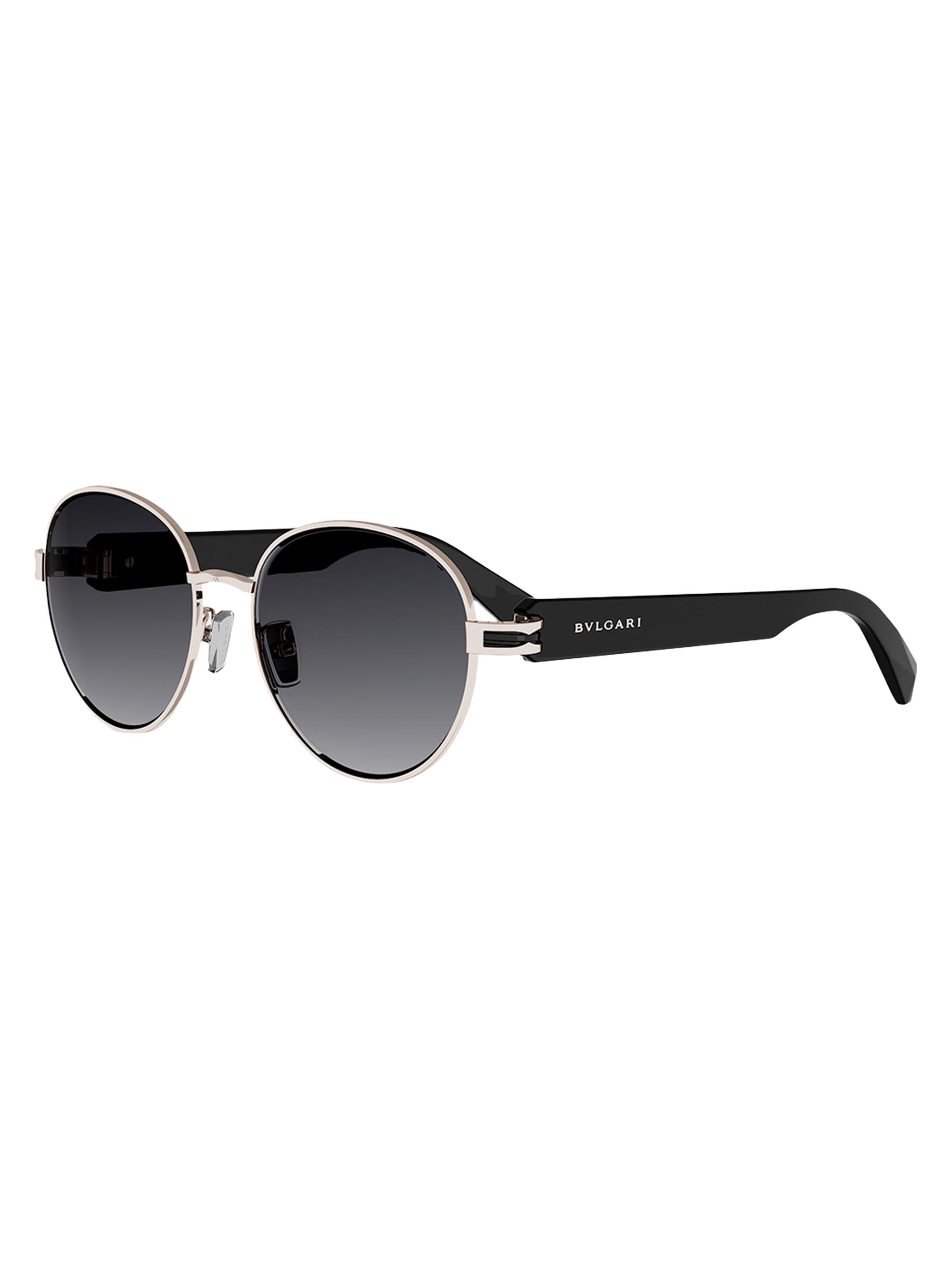 BVLGARI Men's B. Zero1 55MM Round Sunglasses - Gold Brown