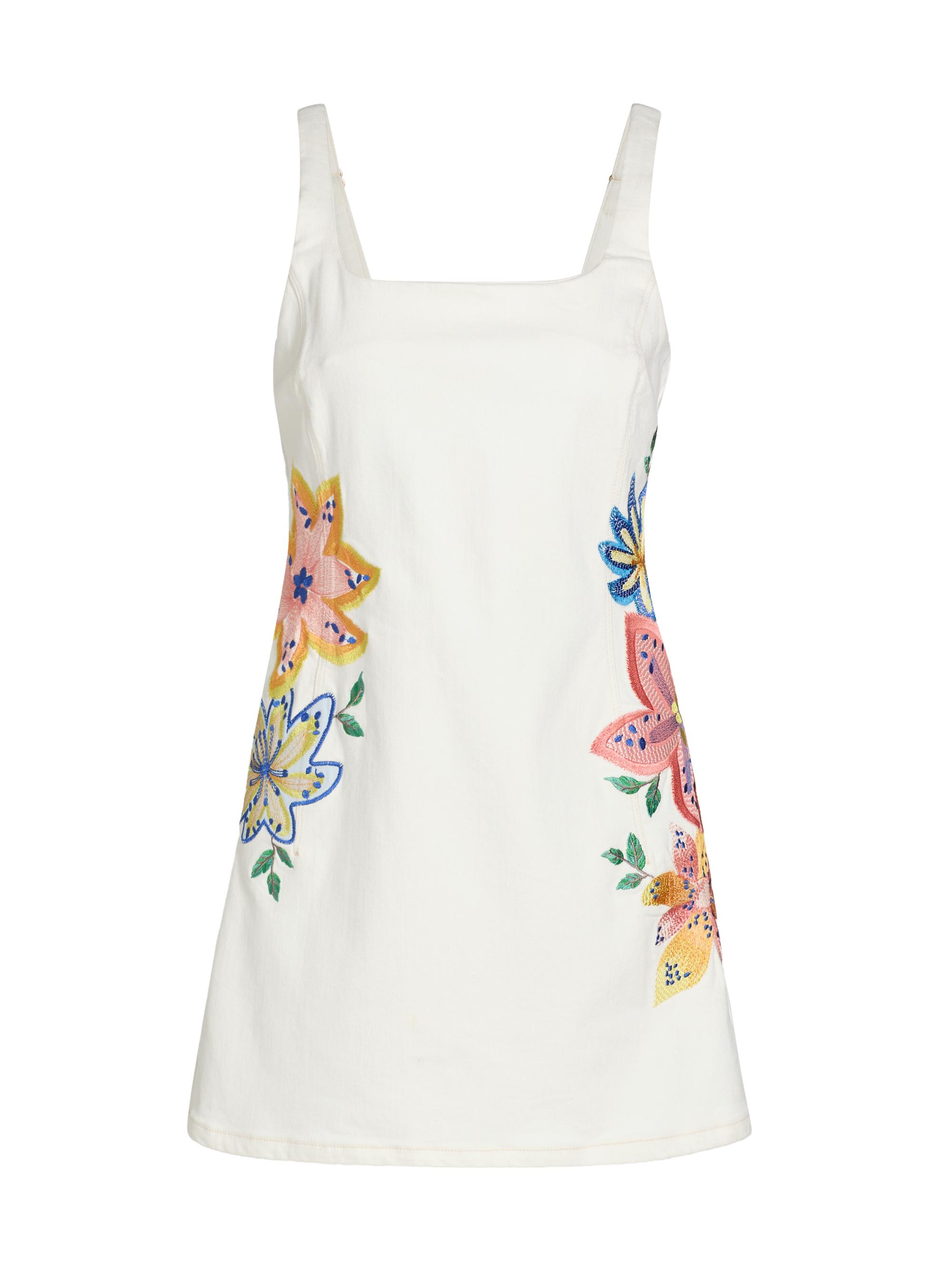 Ramy Brook Women's Adriana Embroidered Cotton-Blend Minidress - White Embroidered