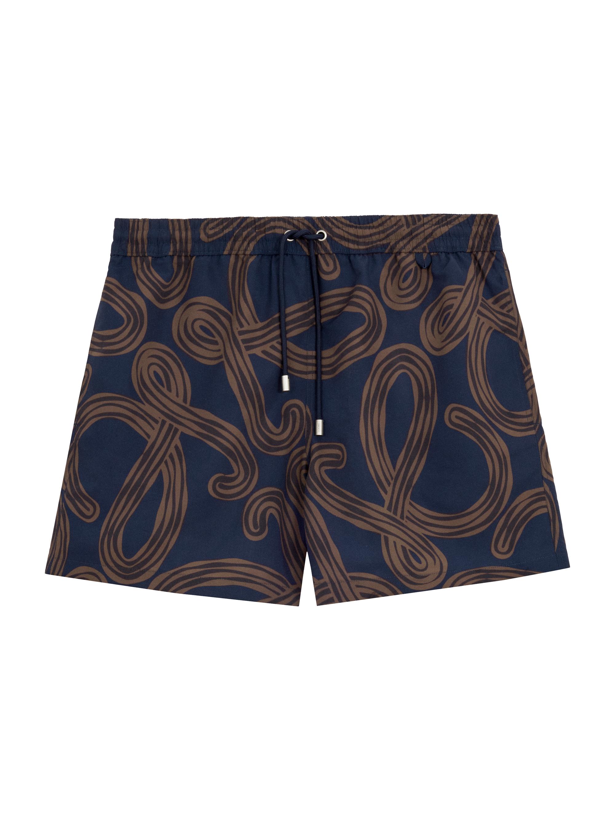 LOEWE Men's  x Paula's Ibiza Swim Shorts - Navy Brown