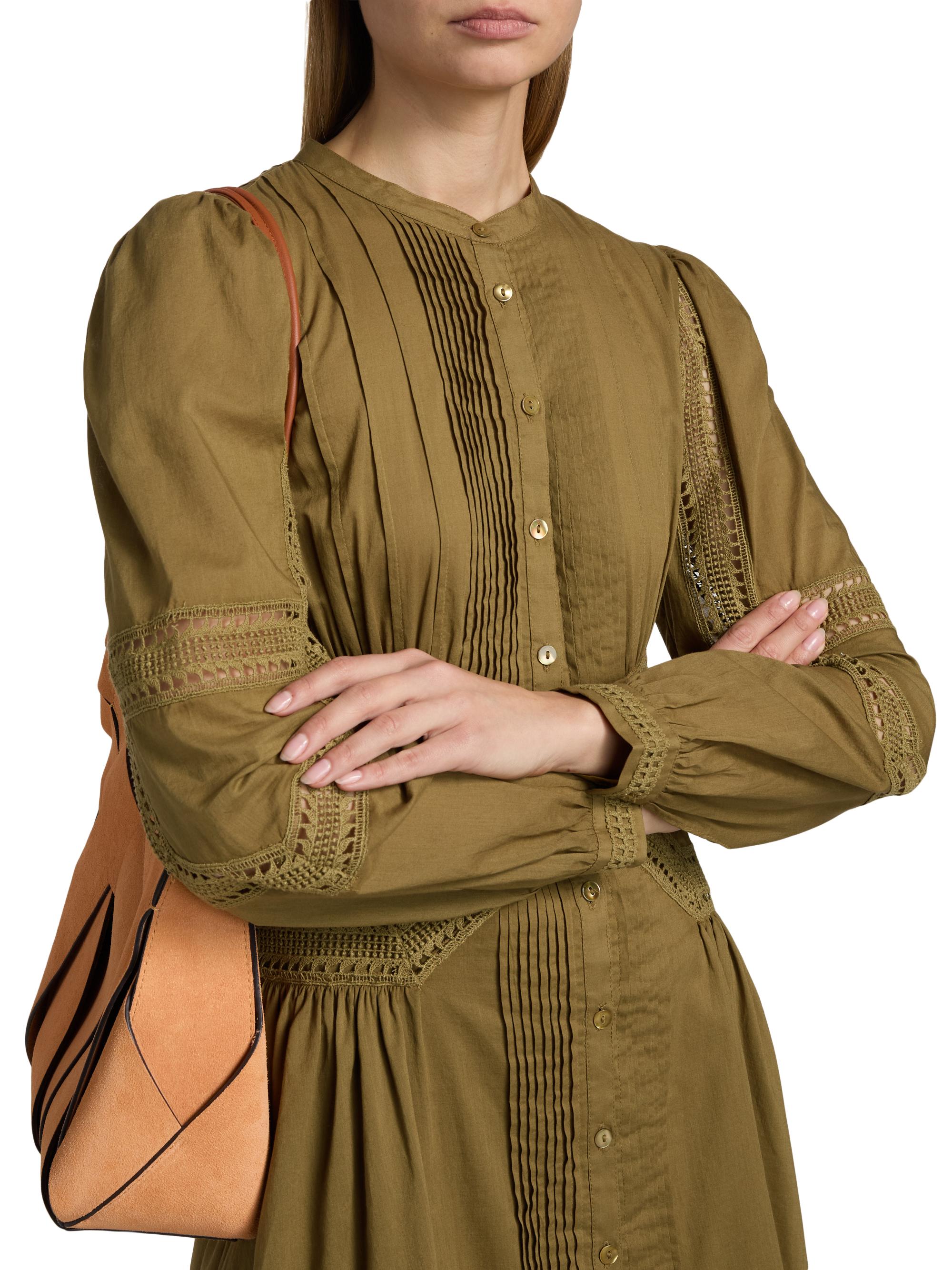 Ulla Johnson Women's Elysia Laced Cotton A-Line Minidress - Lichen | Thumbnail 6