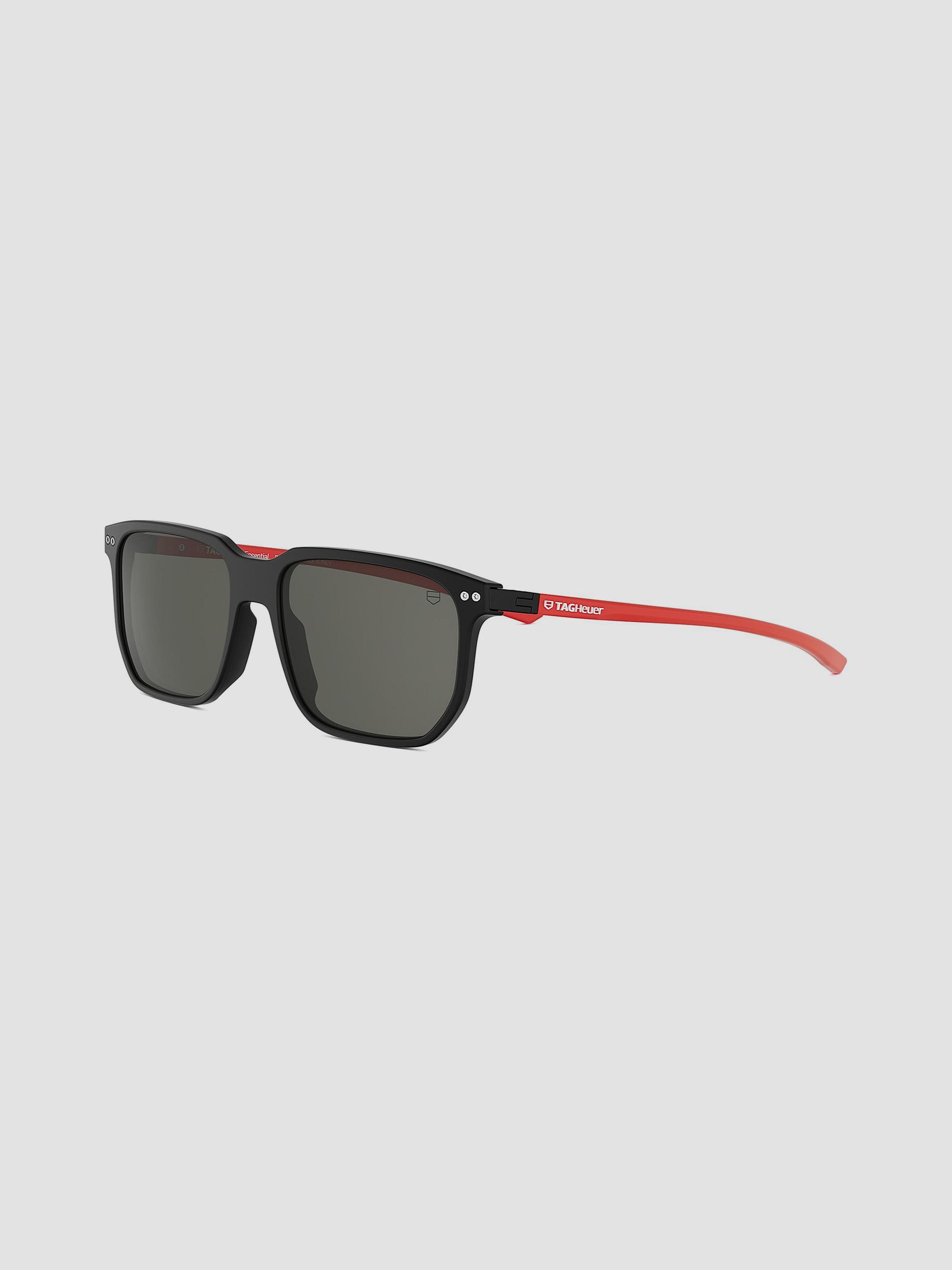 TAG Heuer Men's Essential 56MM Square Sunglasses - Matte Black Smoke | Thumbnail 9