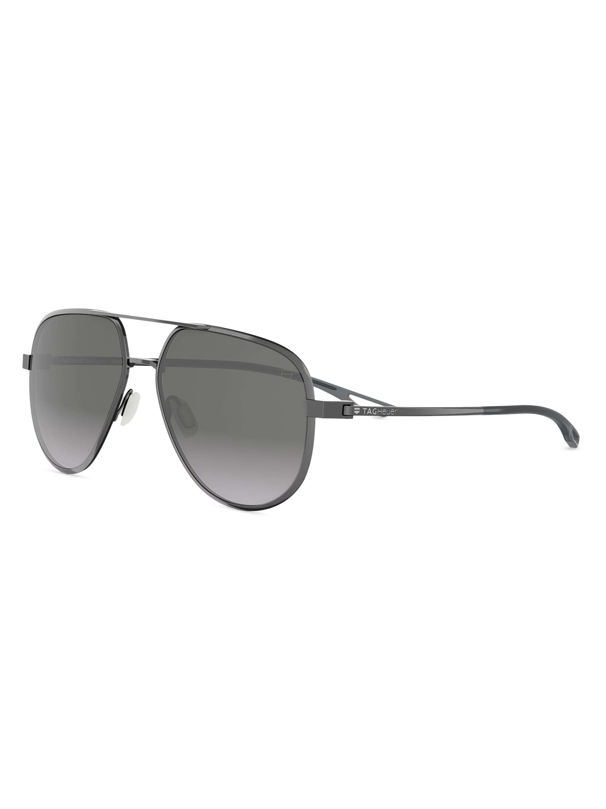TAG Heuer Men's Jack Heuer 57MM Pilot Sunglasses - Dark Ruthenium Gradient Smoke | Thumbnail 9