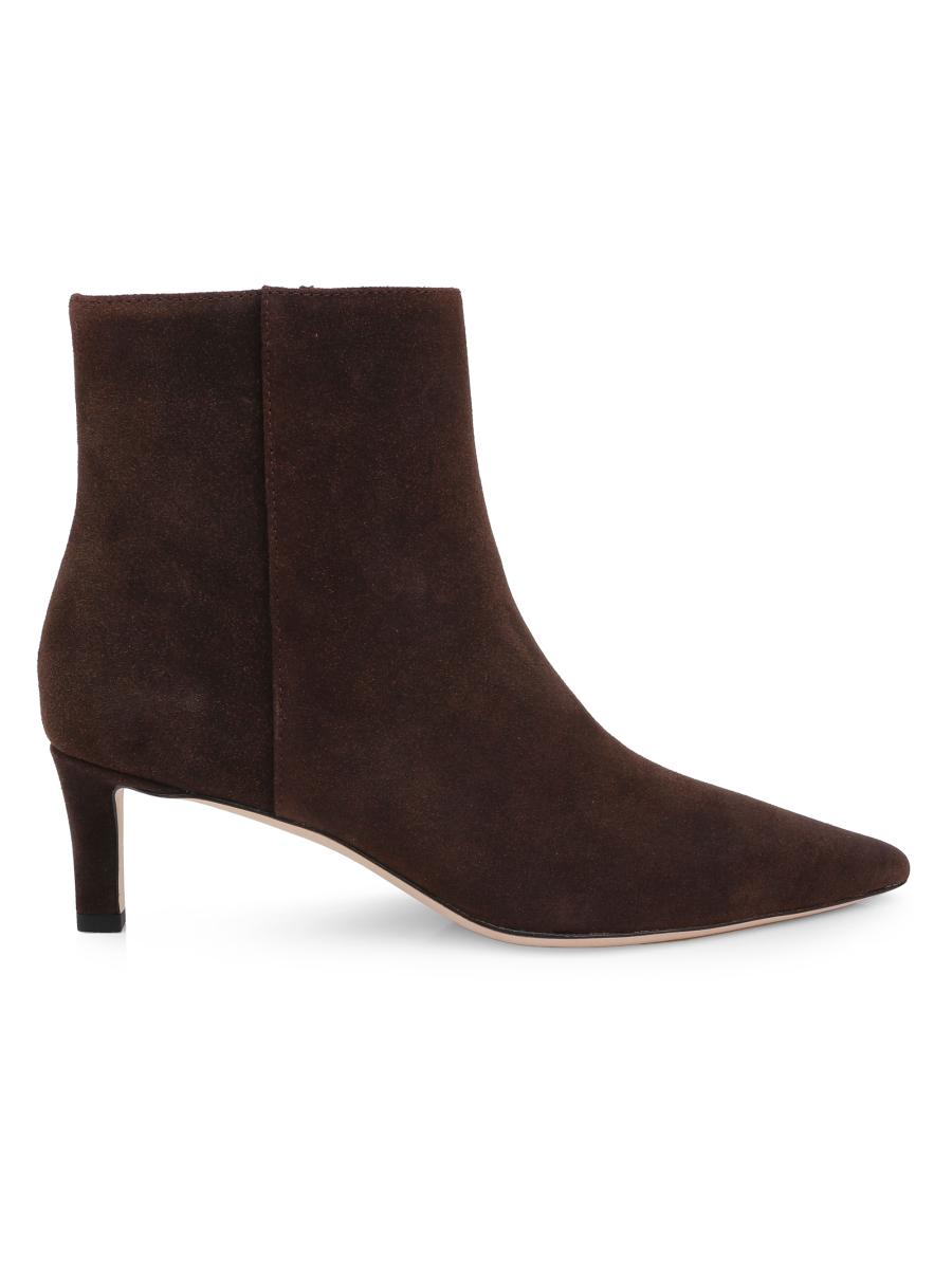 L'agence Women's Lilly 60mm Suede Ankle Boots In Brown