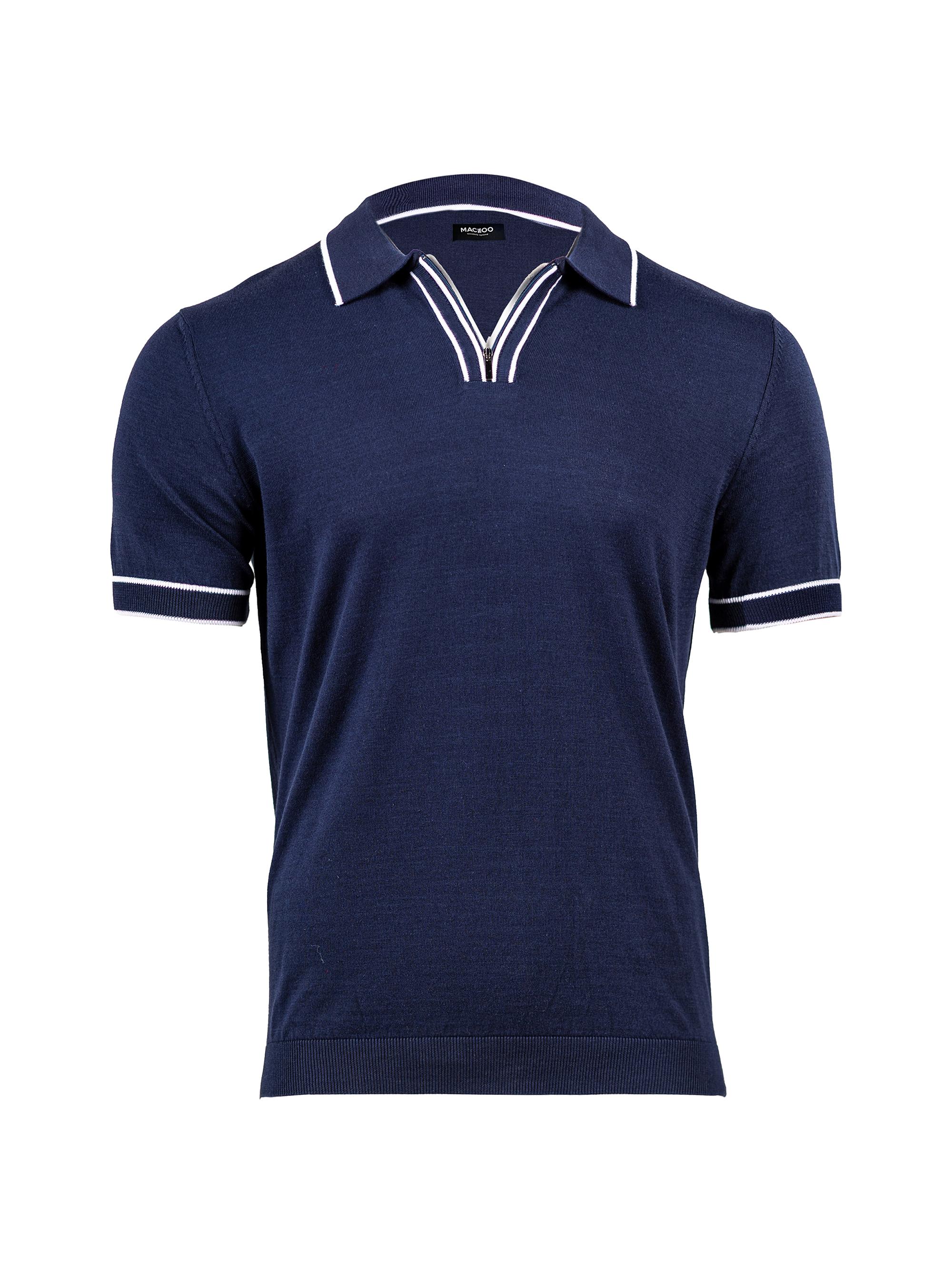 Maceoo Men's Knitted Marthyr Sweater - Blue