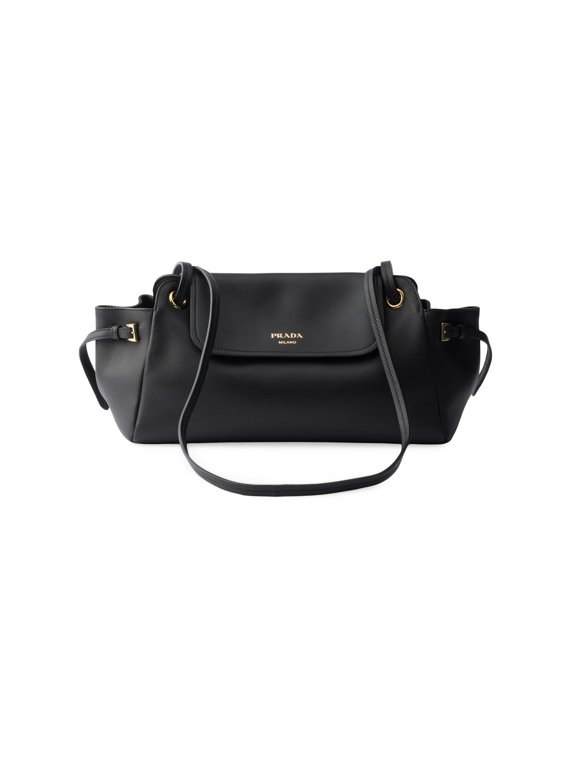 PRADAパンチングショルダーバック Caramel Mini leather shoulder bag | PRADA - United States