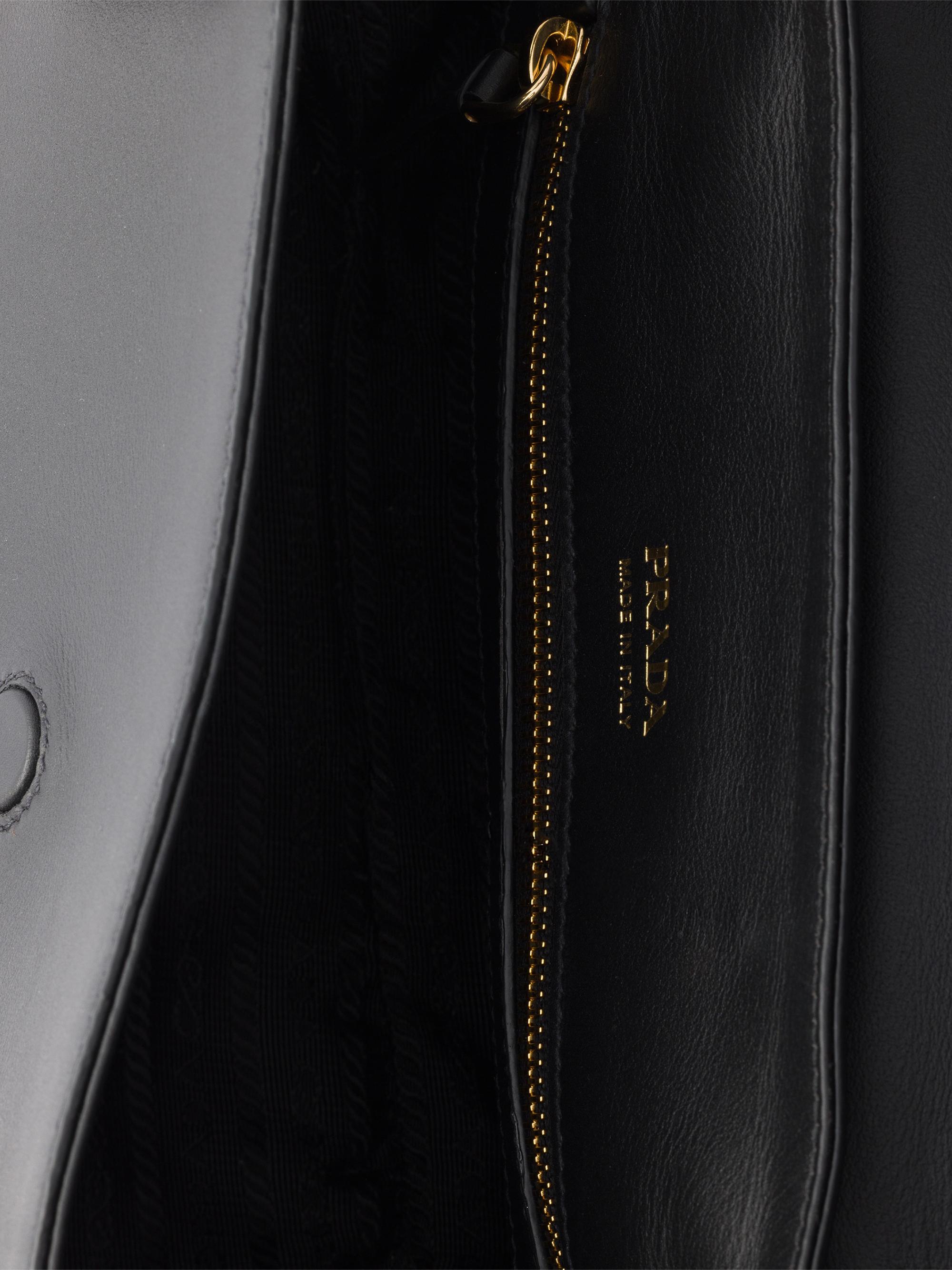 Prada Carry Leather Shoulder Bag | Saks Fifth Avenue
