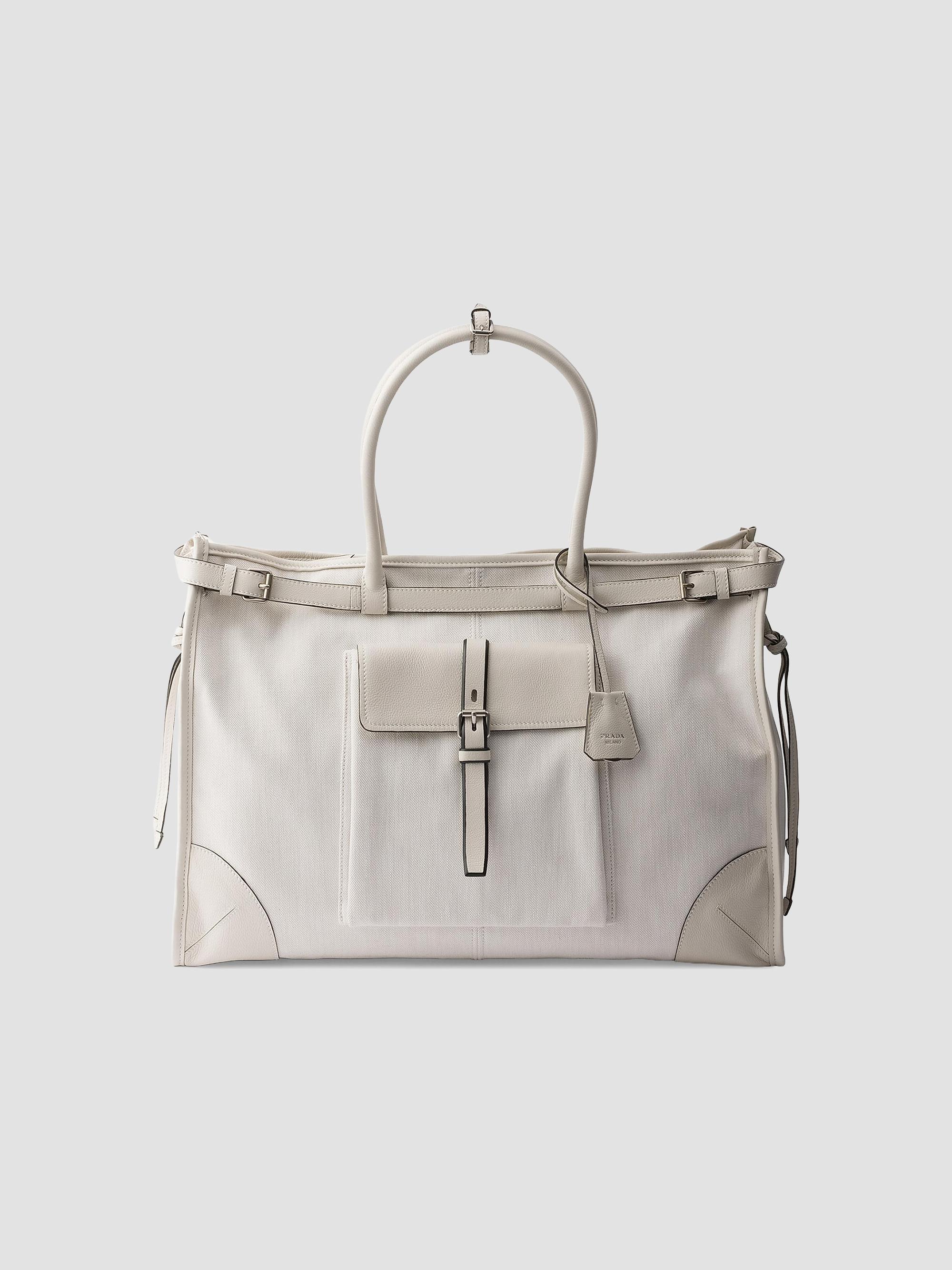 PRADA デニム&レザーバッグ Prada Bonnie Denim and Leather Tote Bag | Saks Fifth Avenue
