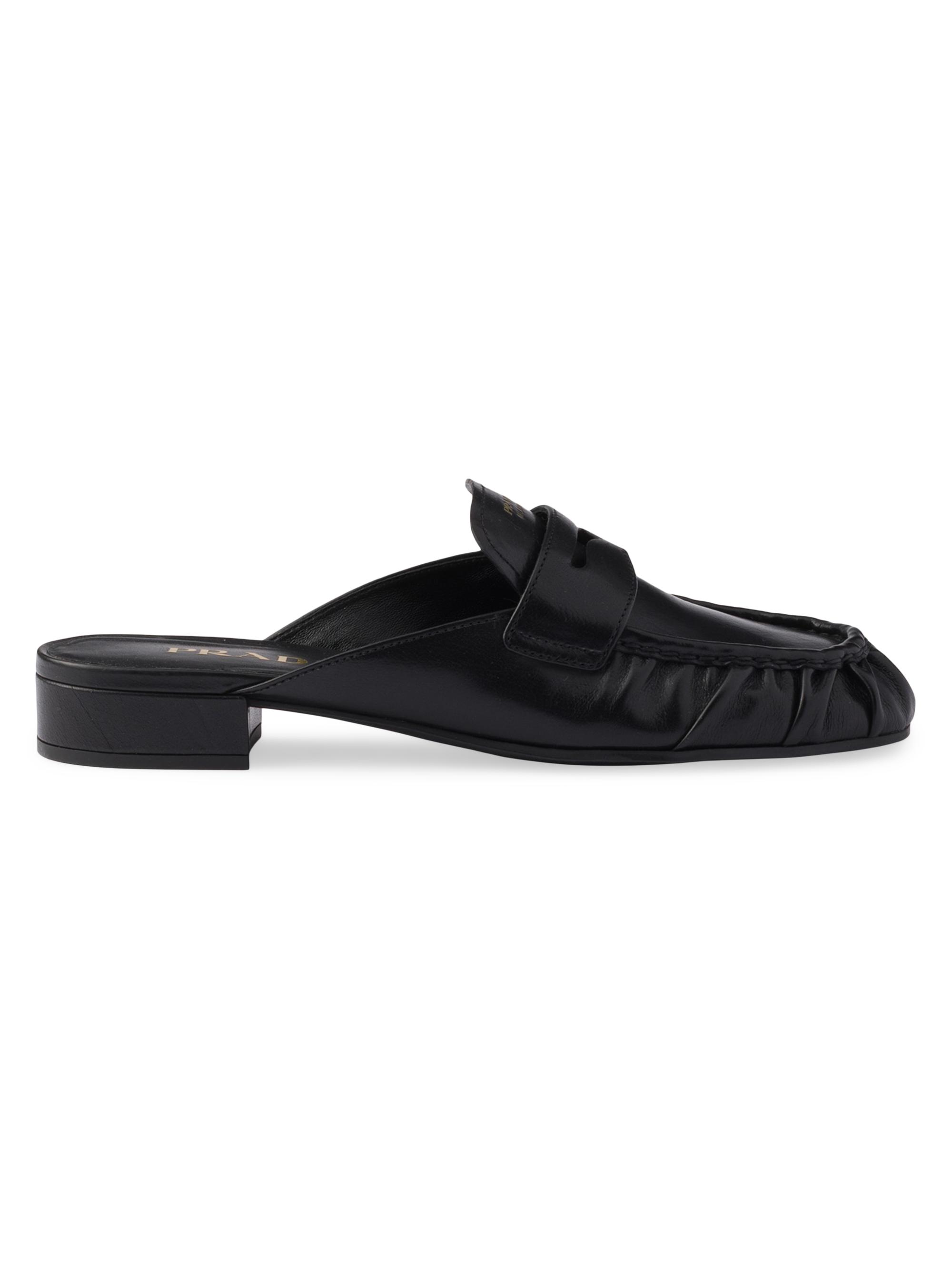Prada Leather Mules | Saks Fifth Avenue