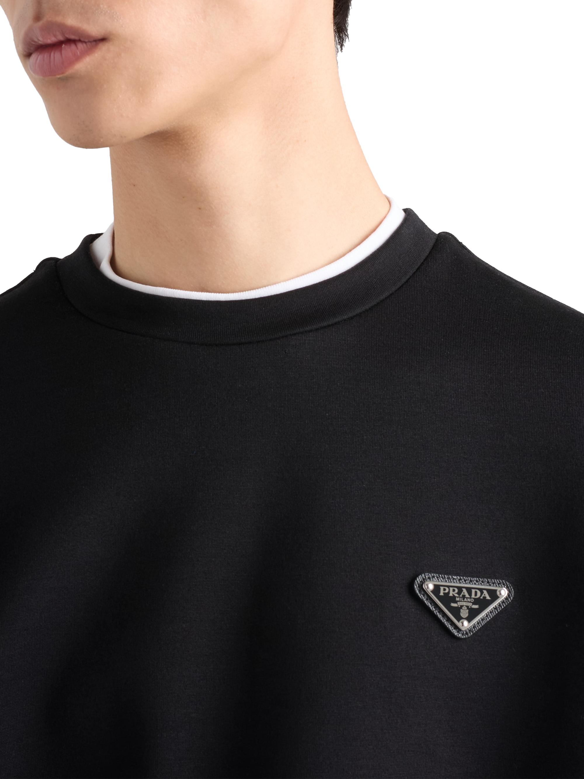 Prada Technical Cotton Sweatshirt | Saks Fifth Avenue