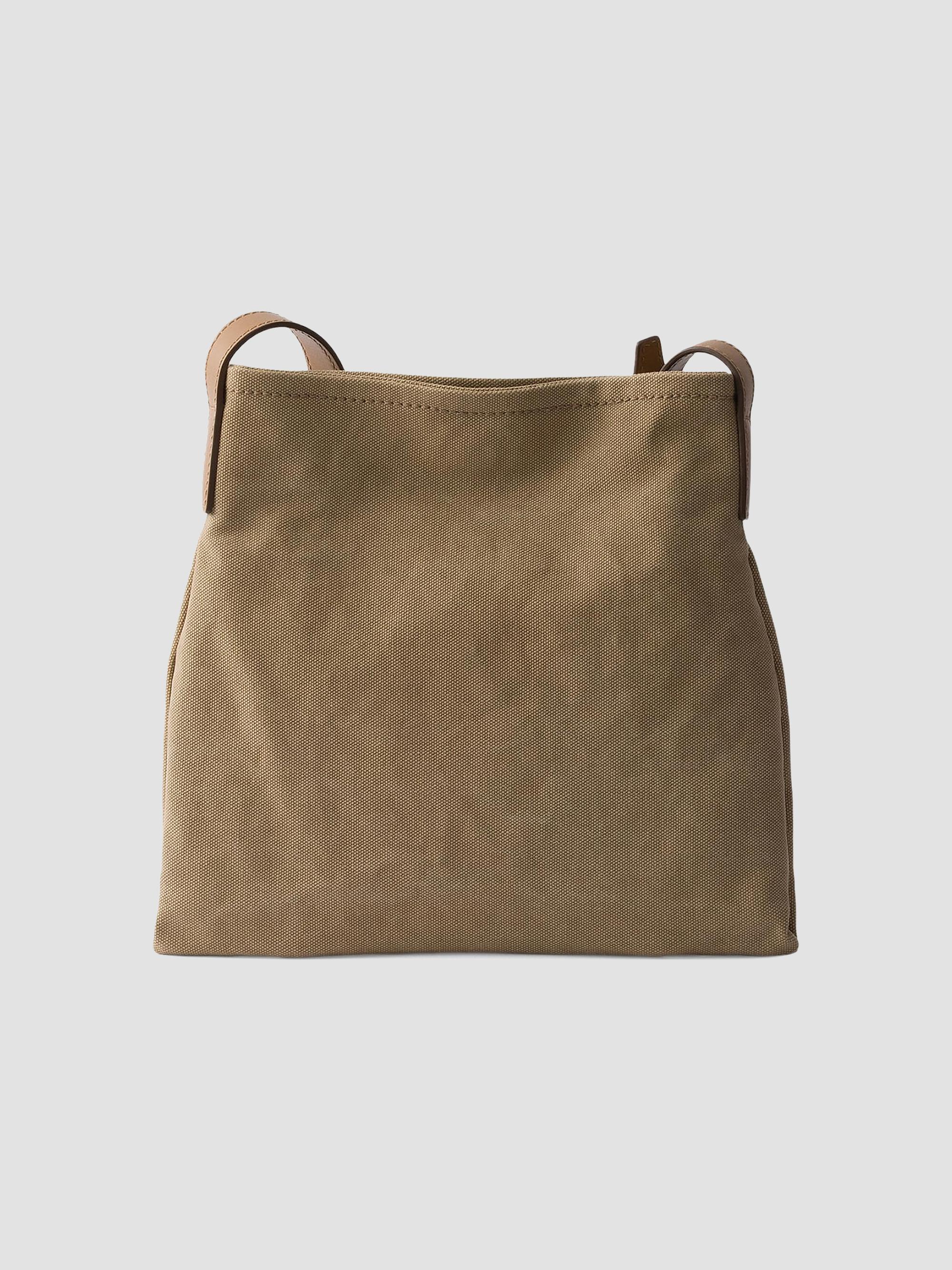 Prada Route Canvas and Leather Shoulder Bag | Saks Fifth Avenue