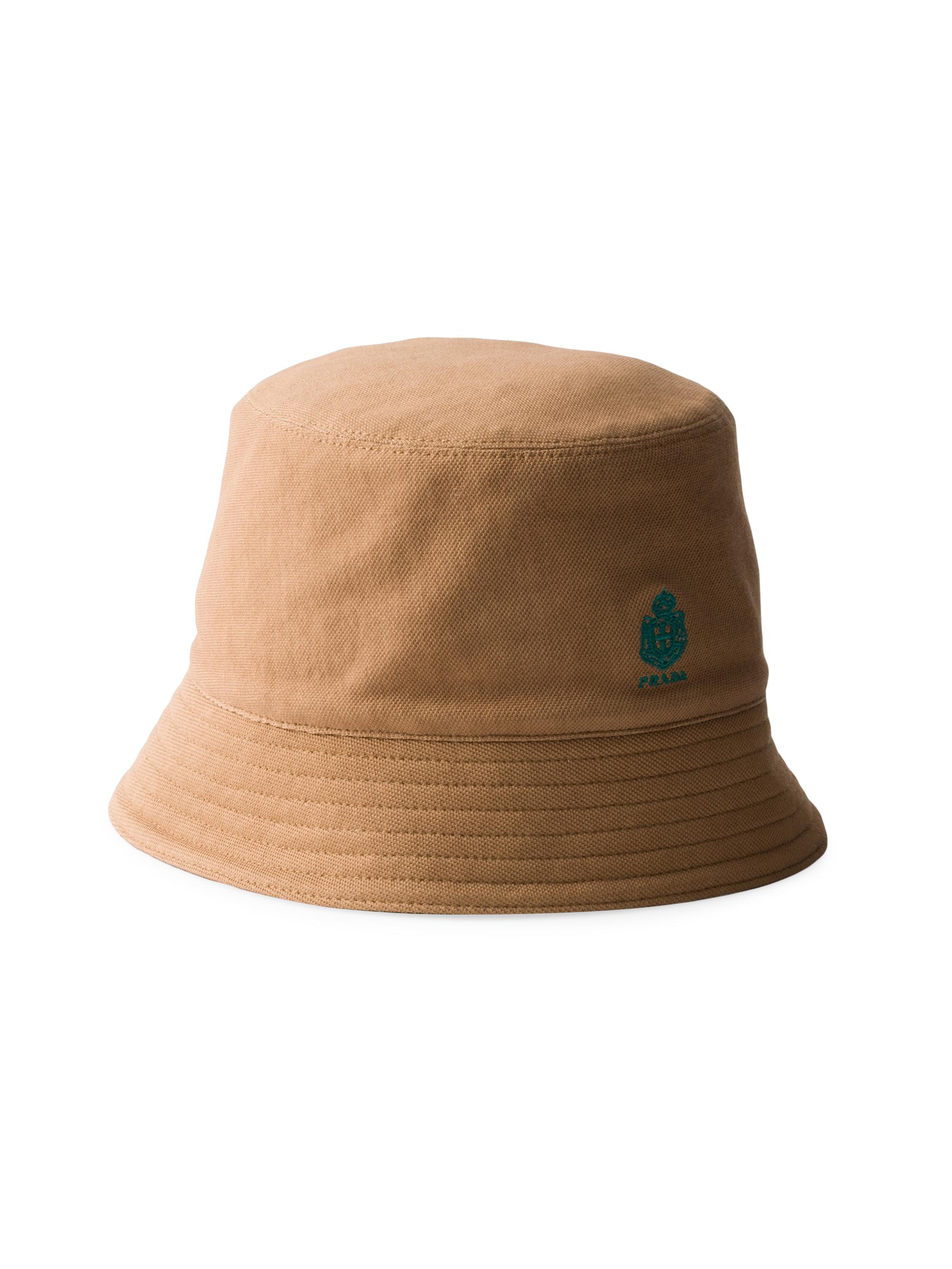 Prada Women's Old Piqué Bucket Hat - Beige - Women's Accessories