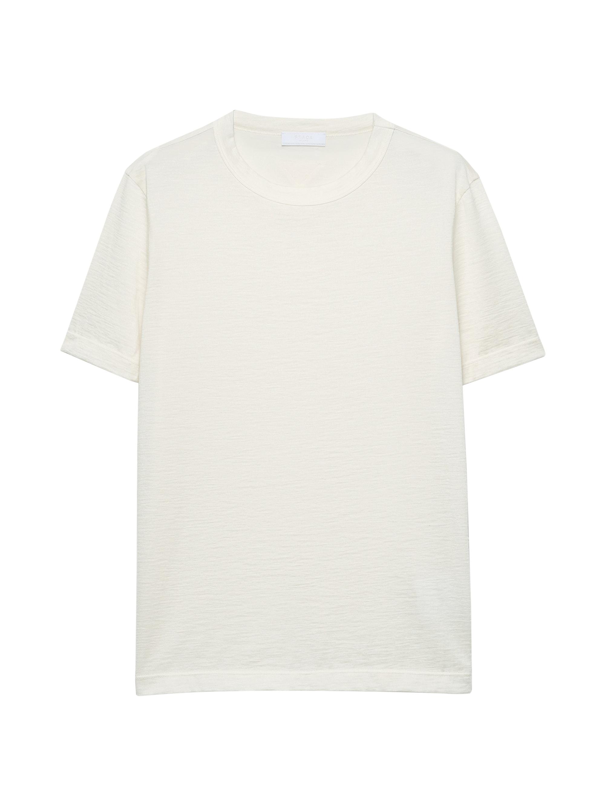 Prada Men's Cashmere and Silk T-Shirt - White