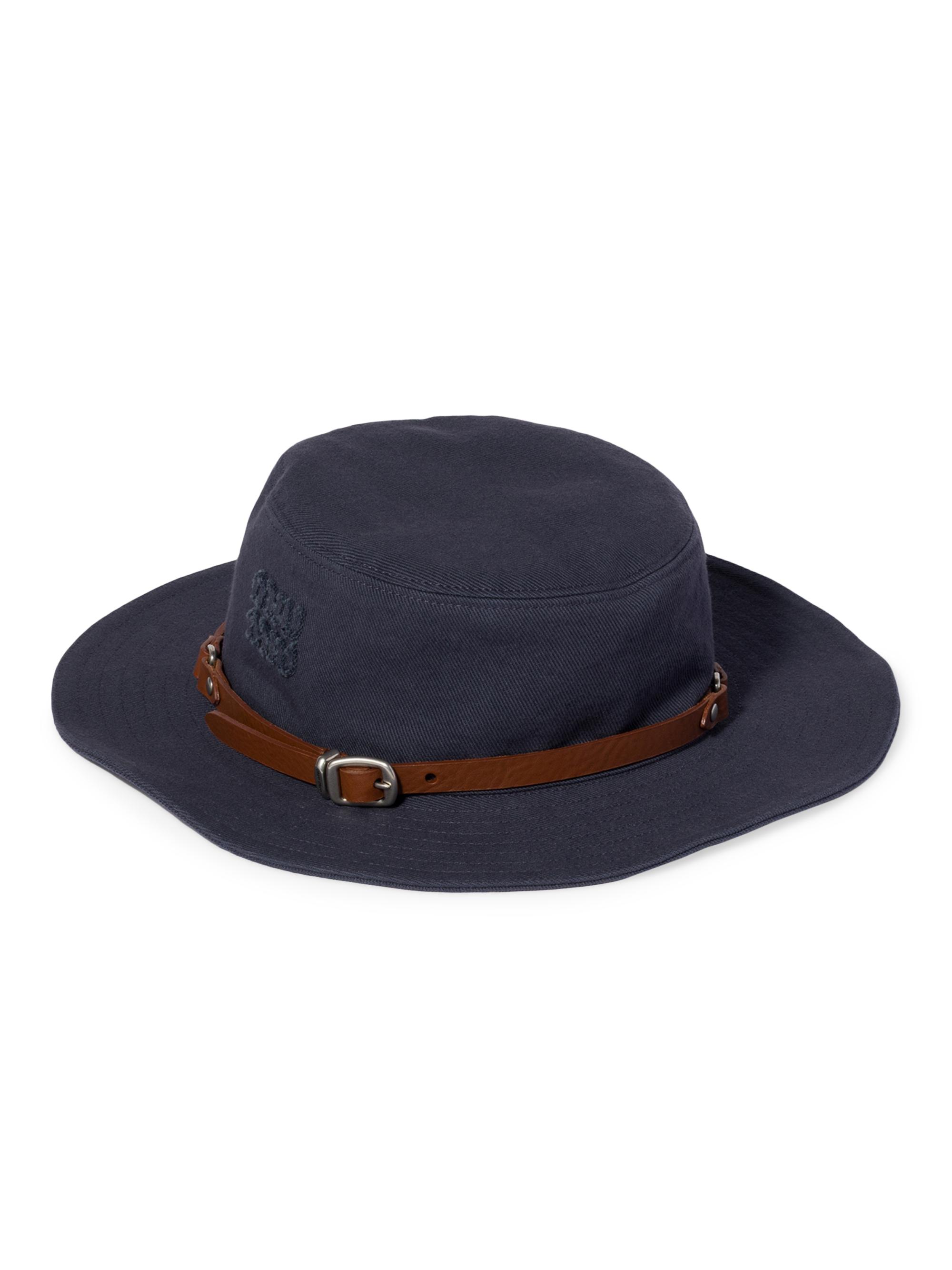 MIU MIU cowboyハット 黒デニムMサイズ Miu Miu Denim Cowboy Hat Black/White - JP