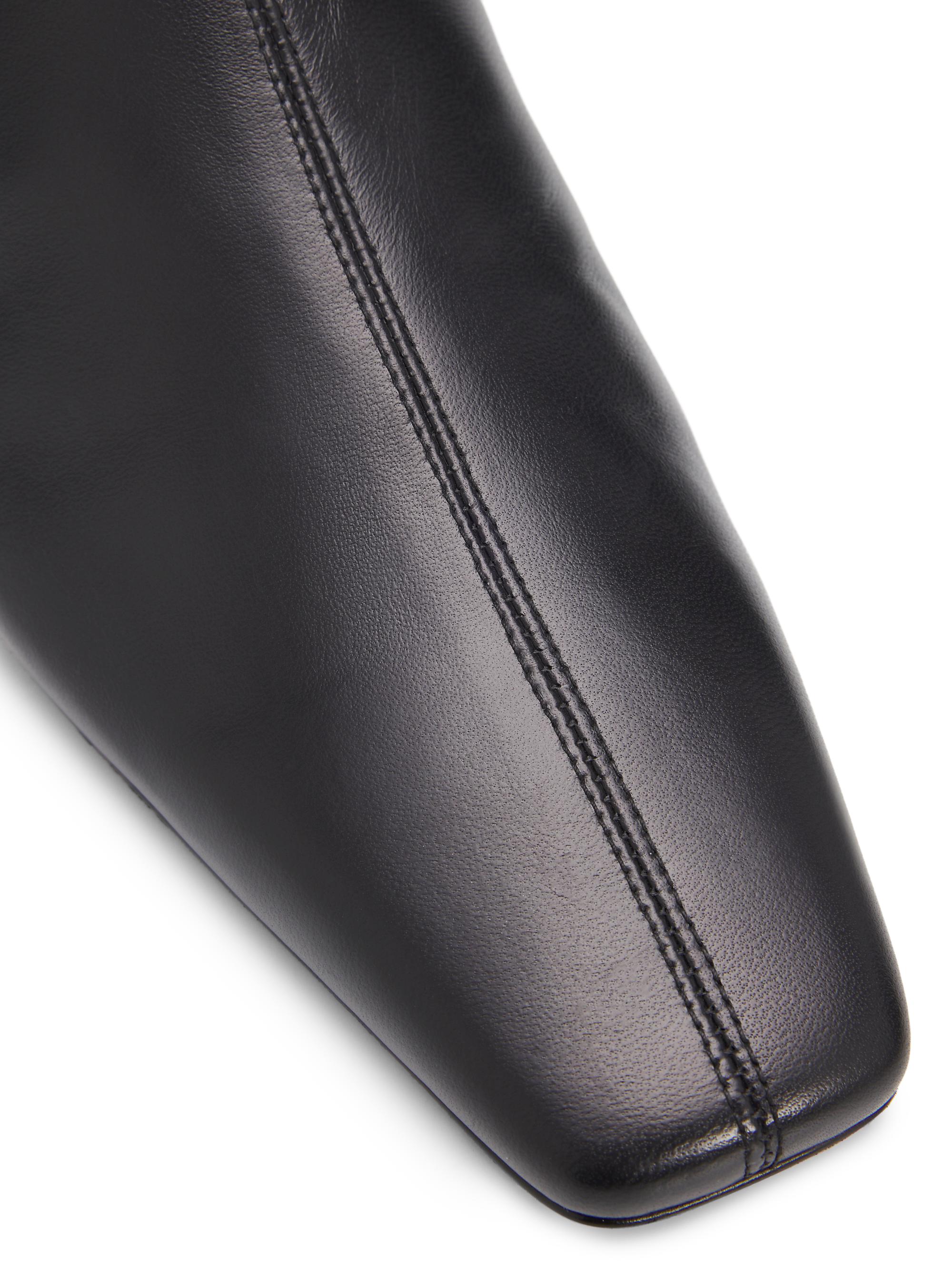 Proenza Schouler Women's Trap Flat Leather Ankle Boots - Black | Thumbnail 6