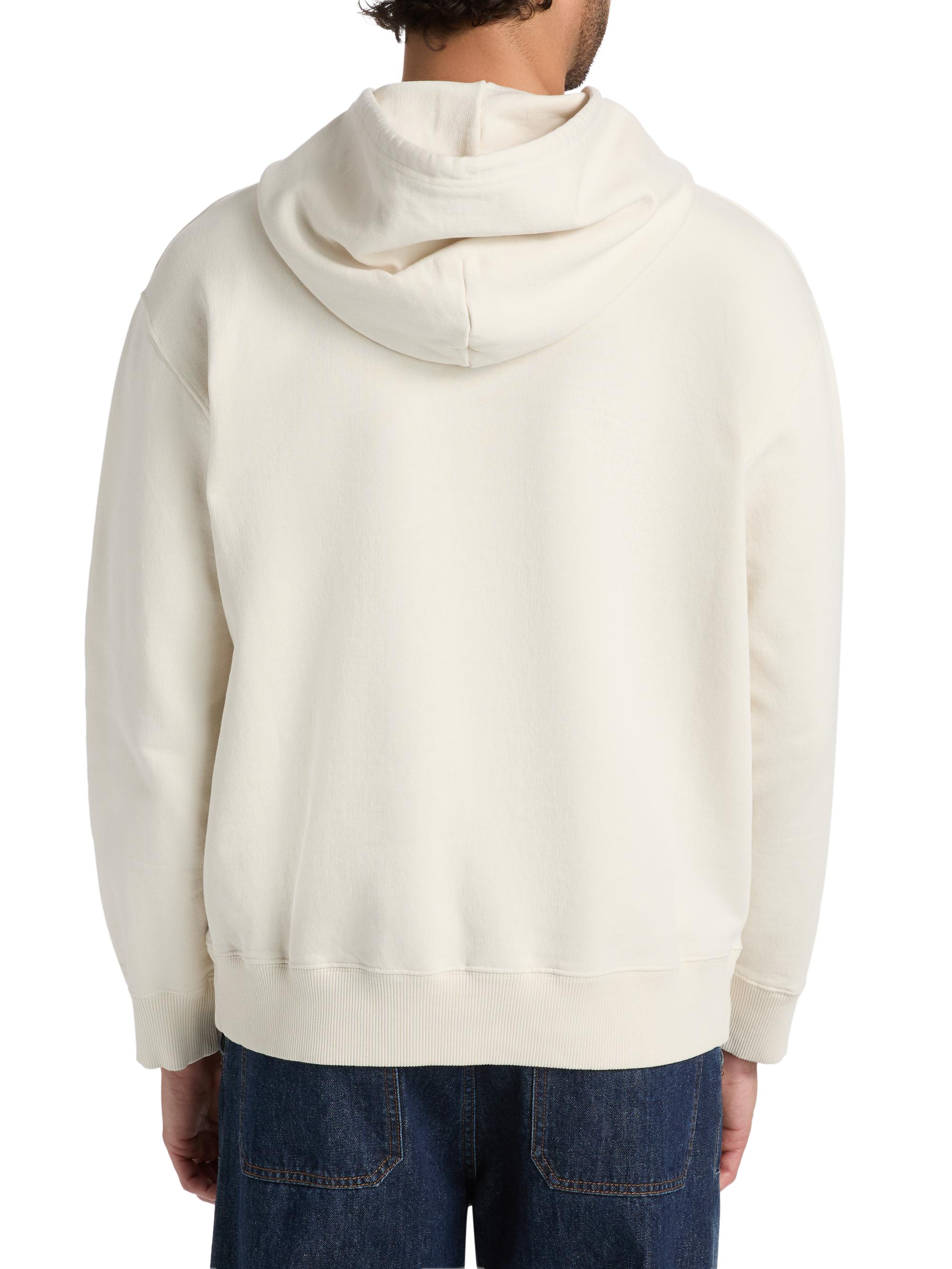 MM6 Maison Margiela Men's Numeric Cotton Hoodie - Ecru | Thumbnail 5