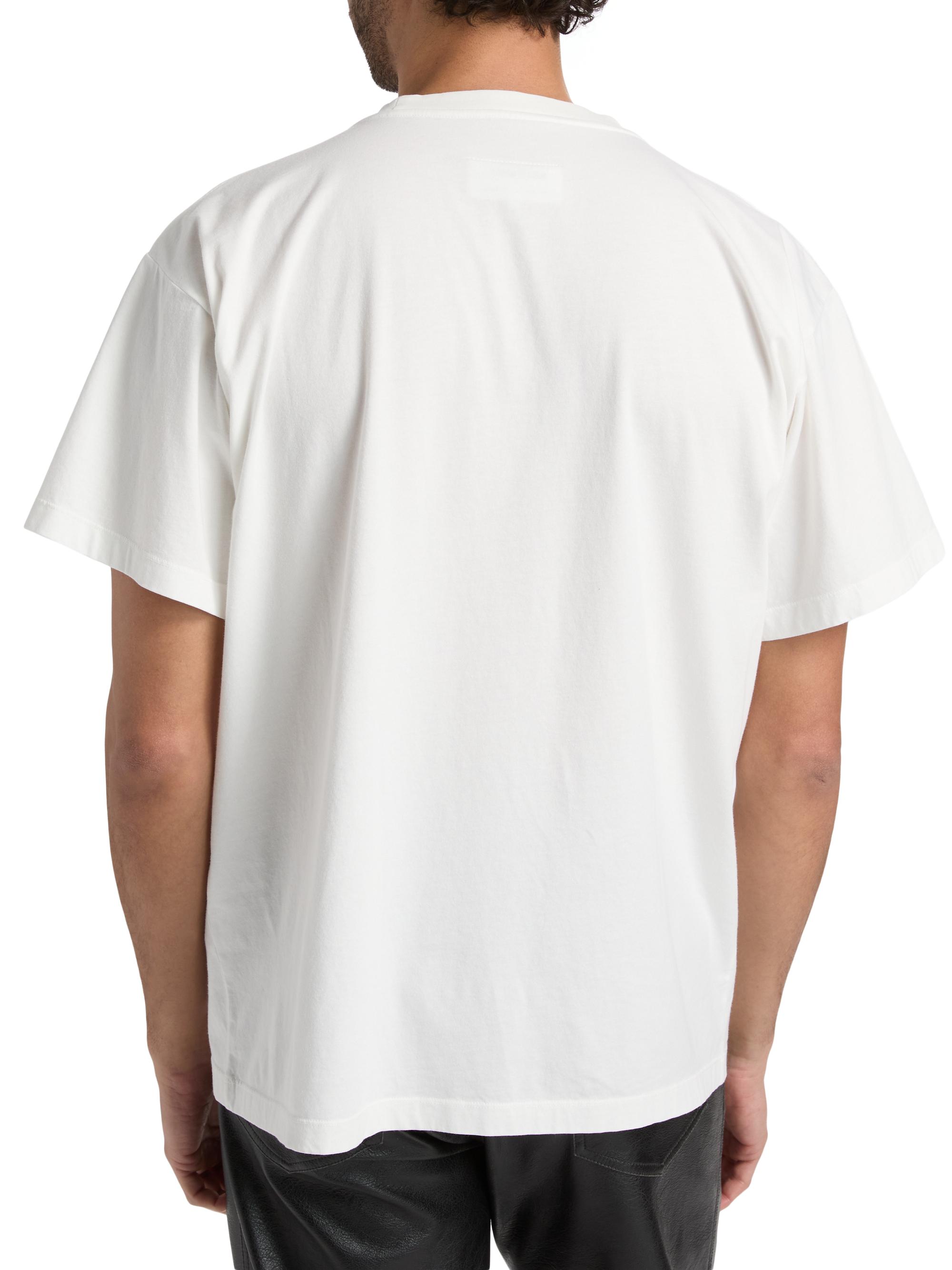 MM6 Maison Margiela Men's Logo Cotton T-Shirt - Off White | Thumbnail 5