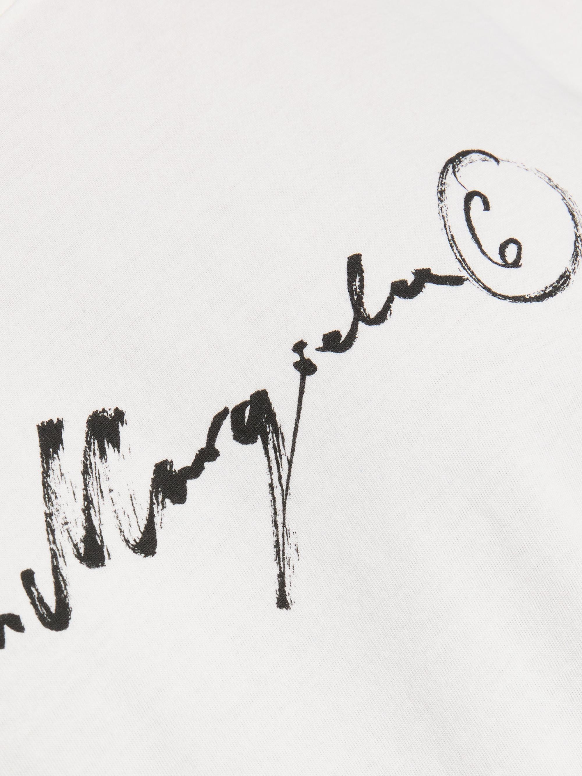 MM6 Maison Margiela Men's Logo Cotton T-Shirt - Off White | Thumbnail 7