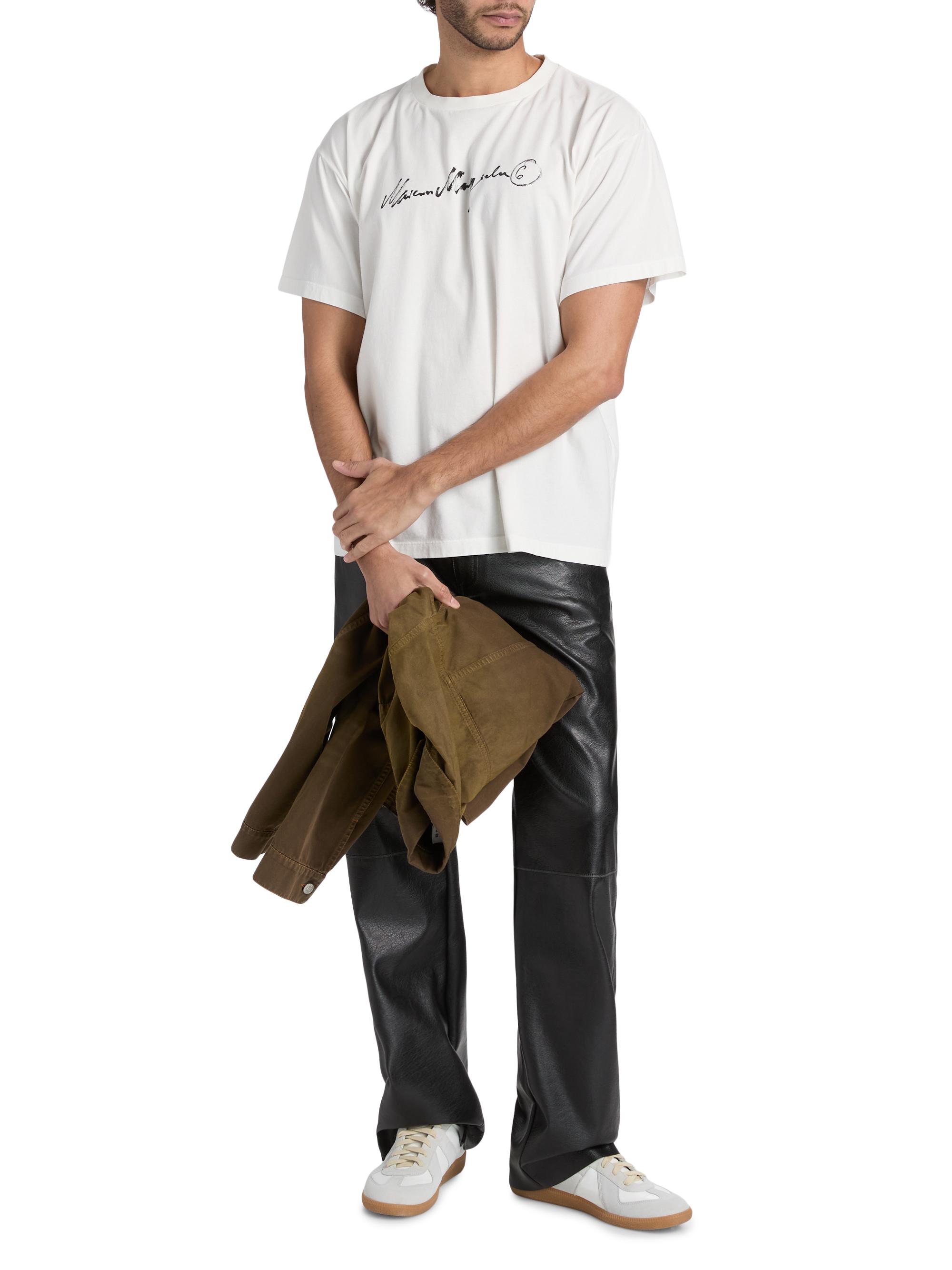 MM6 Maison Margiela Men's Logo Cotton T-Shirt - Off White | Thumbnail 2