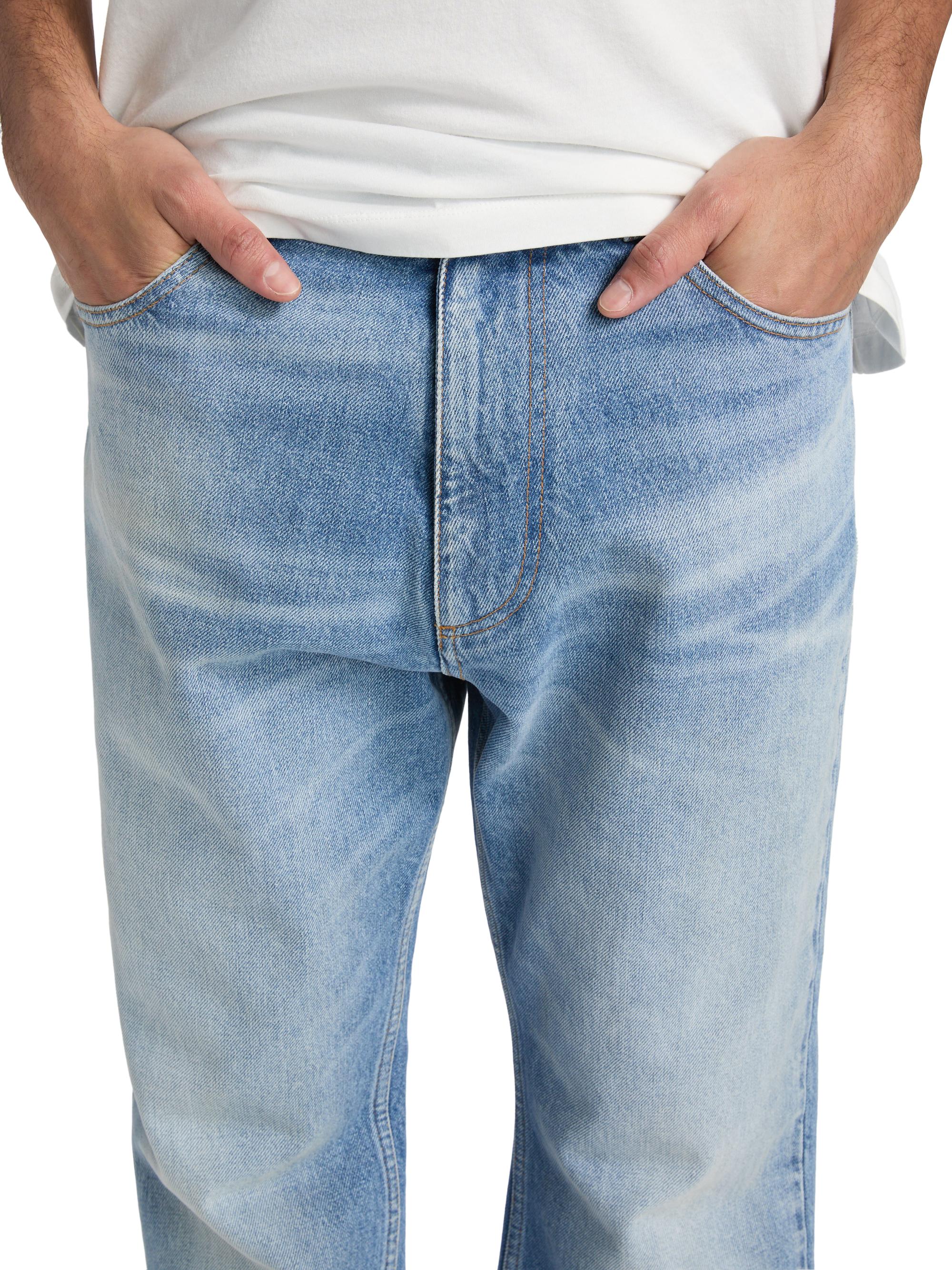 MM6 Maison Margiela Men's Relaxed-Fit Jeans - Blue | Thumbnail 6