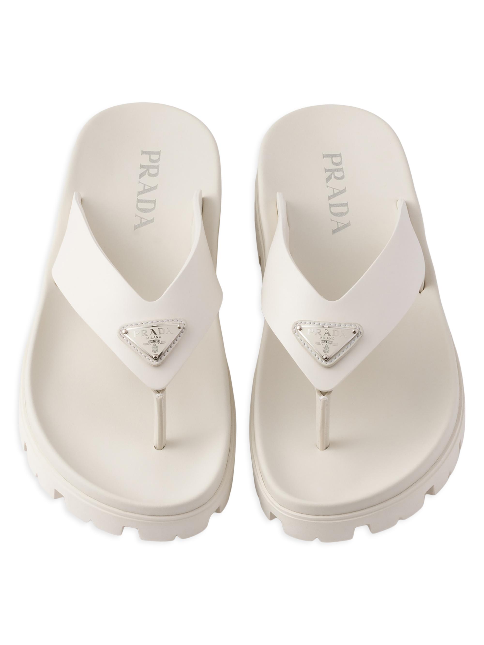 Prada Rubber Thong Sandals | Saks Fifth Avenue